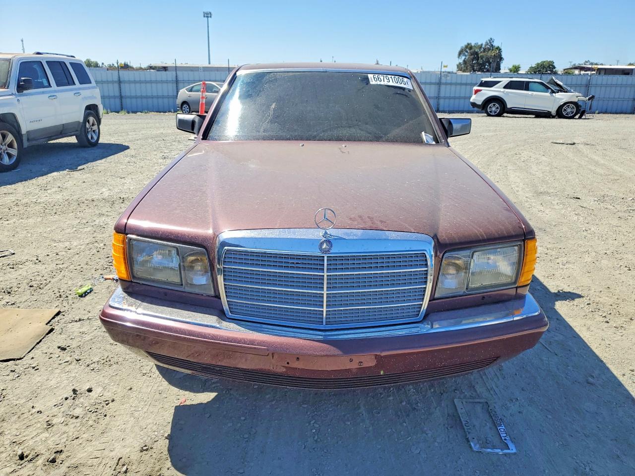 1991 Mercedes-benz 420 Sel Бордовый vin: WDBCA35E0MA603805