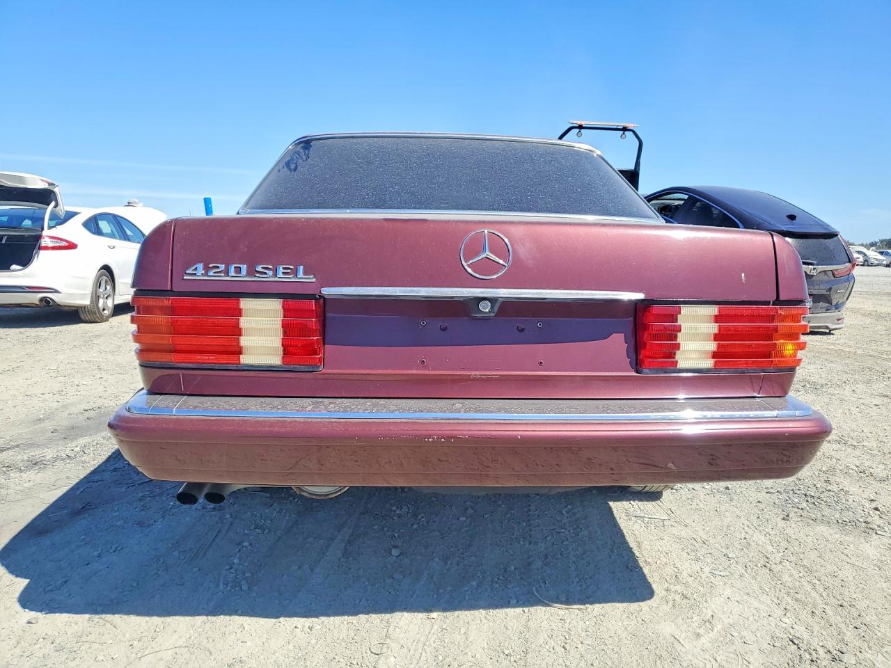 1991 Mercedes-benz 420 Sel Бордовый vin: WDBCA35E0MA603805