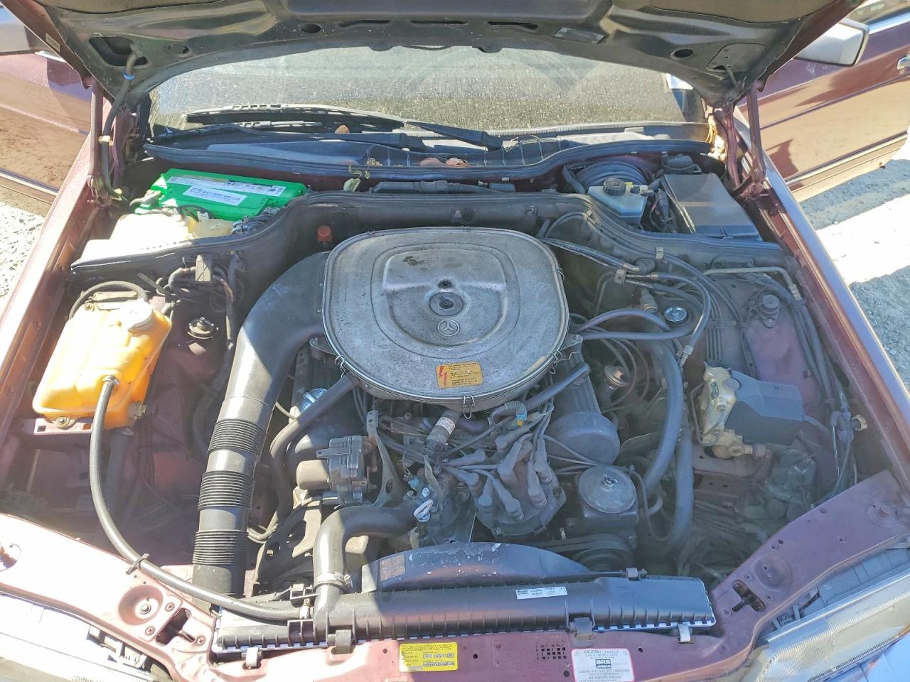1991 Mercedes-benz 420 Sel Бордовый vin: WDBCA35E0MA603805
