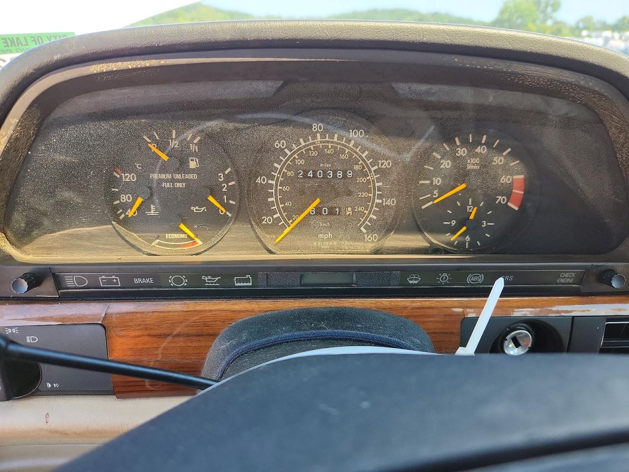 1991 Mercedes-benz 420 Sel White vin: WDBCA35E1MA607460