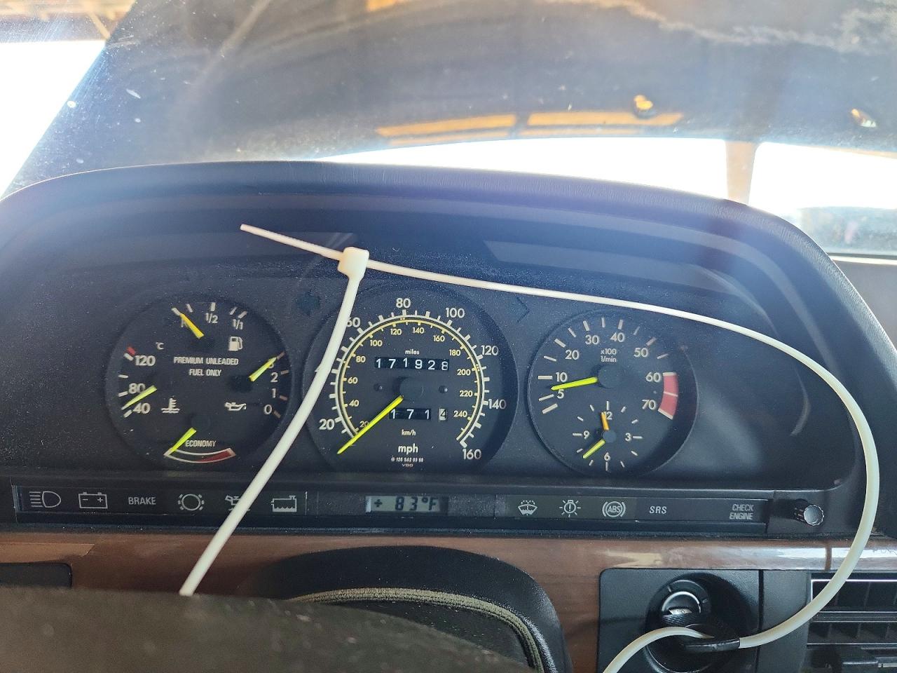 1989 Mercedes-benz 420 Sel Charcoal vin: WDBCA35E2KA481770