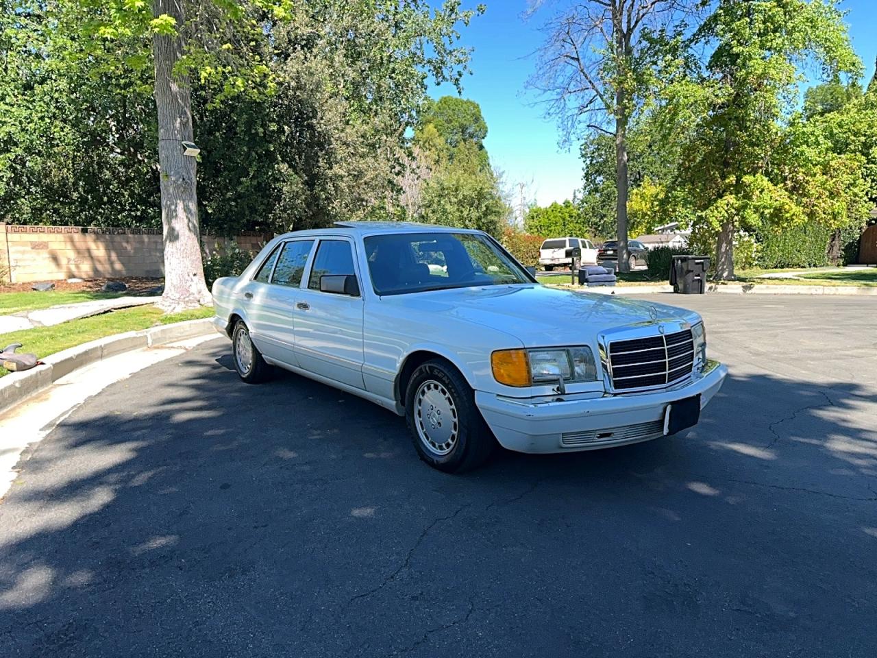 1991 Mercedes-benz 420 Sel White vin: WDBCA35E3MA596879