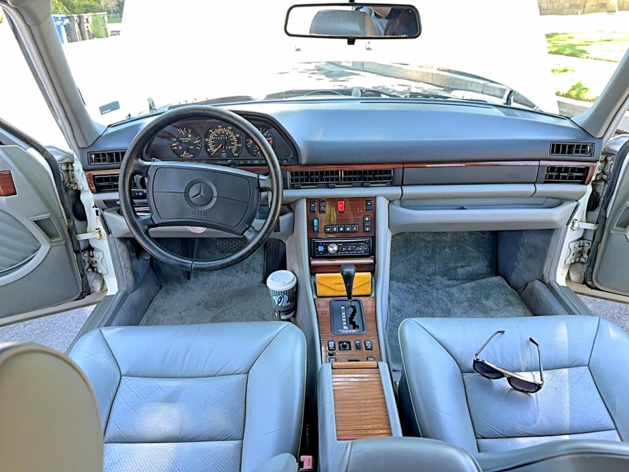 1991 Mercedes-benz 420 Sel White vin: WDBCA35E3MA596879
