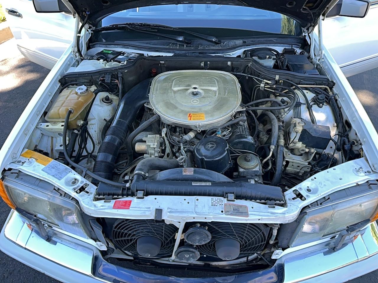 1991 Mercedes-benz 420 Sel White vin: WDBCA35E3MA596879