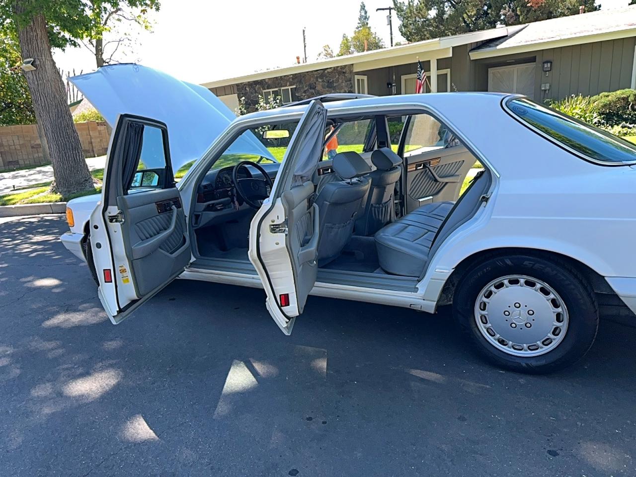 1991 Mercedes-benz 420 Sel White vin: WDBCA35E3MA596879