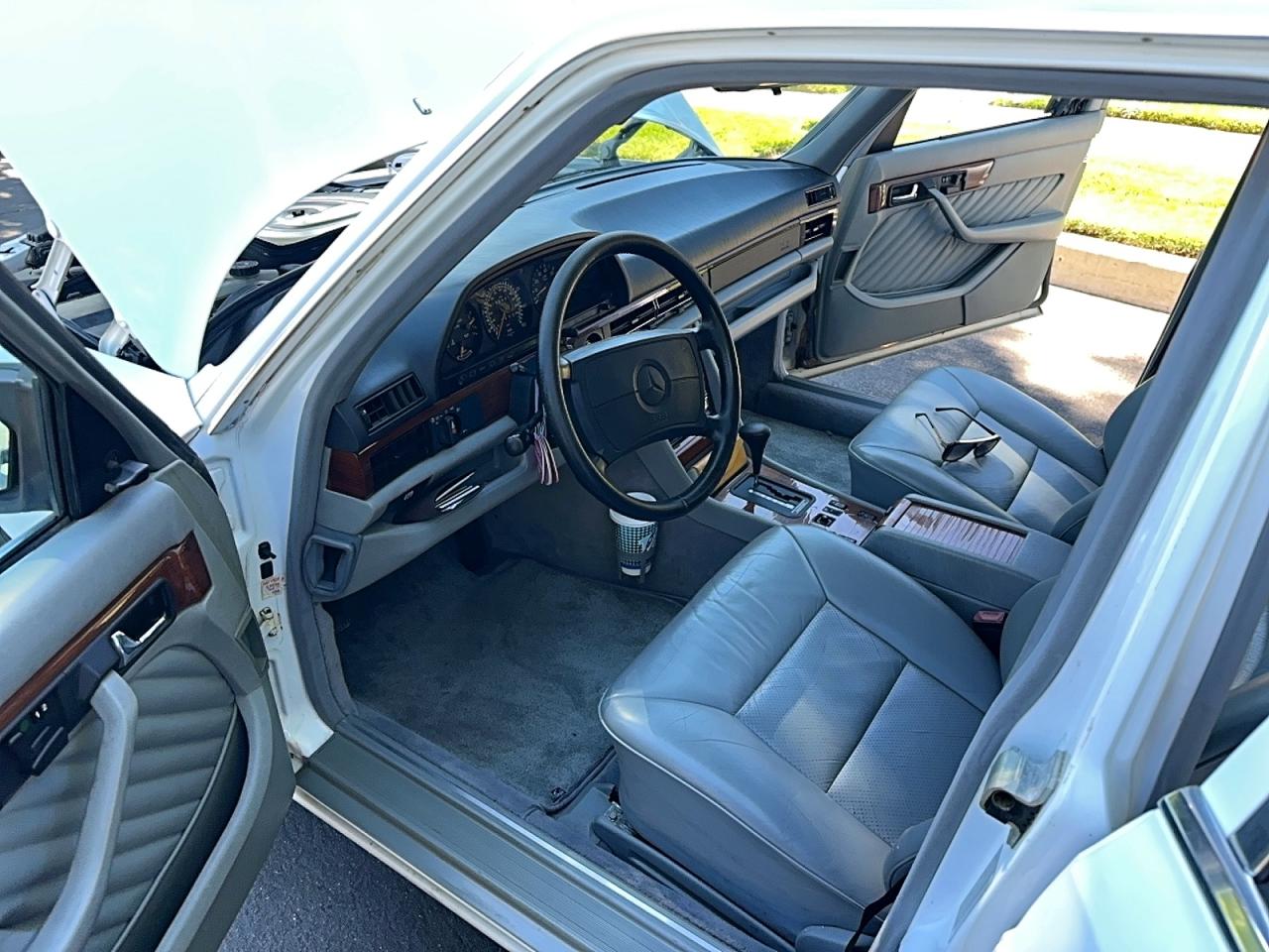 1991 Mercedes-benz 420 Sel White vin: WDBCA35E3MA596879