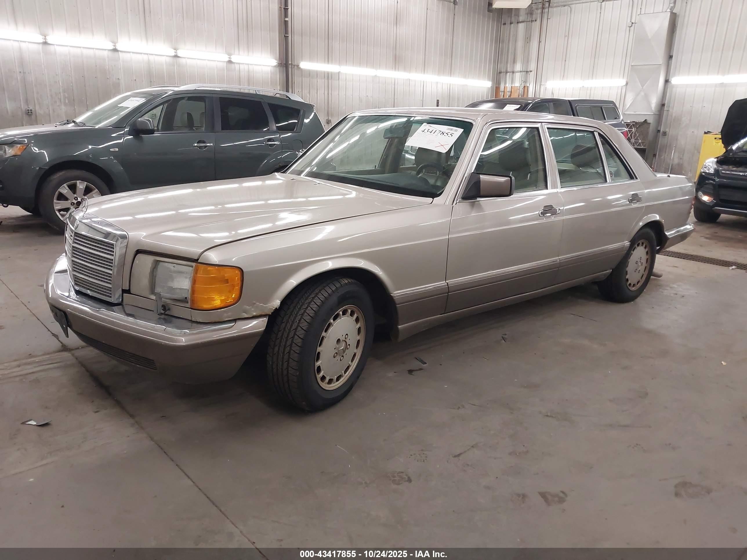 1991 Mercedes-benz 420 Sel Beige vin: WDBCA35E3MA601496