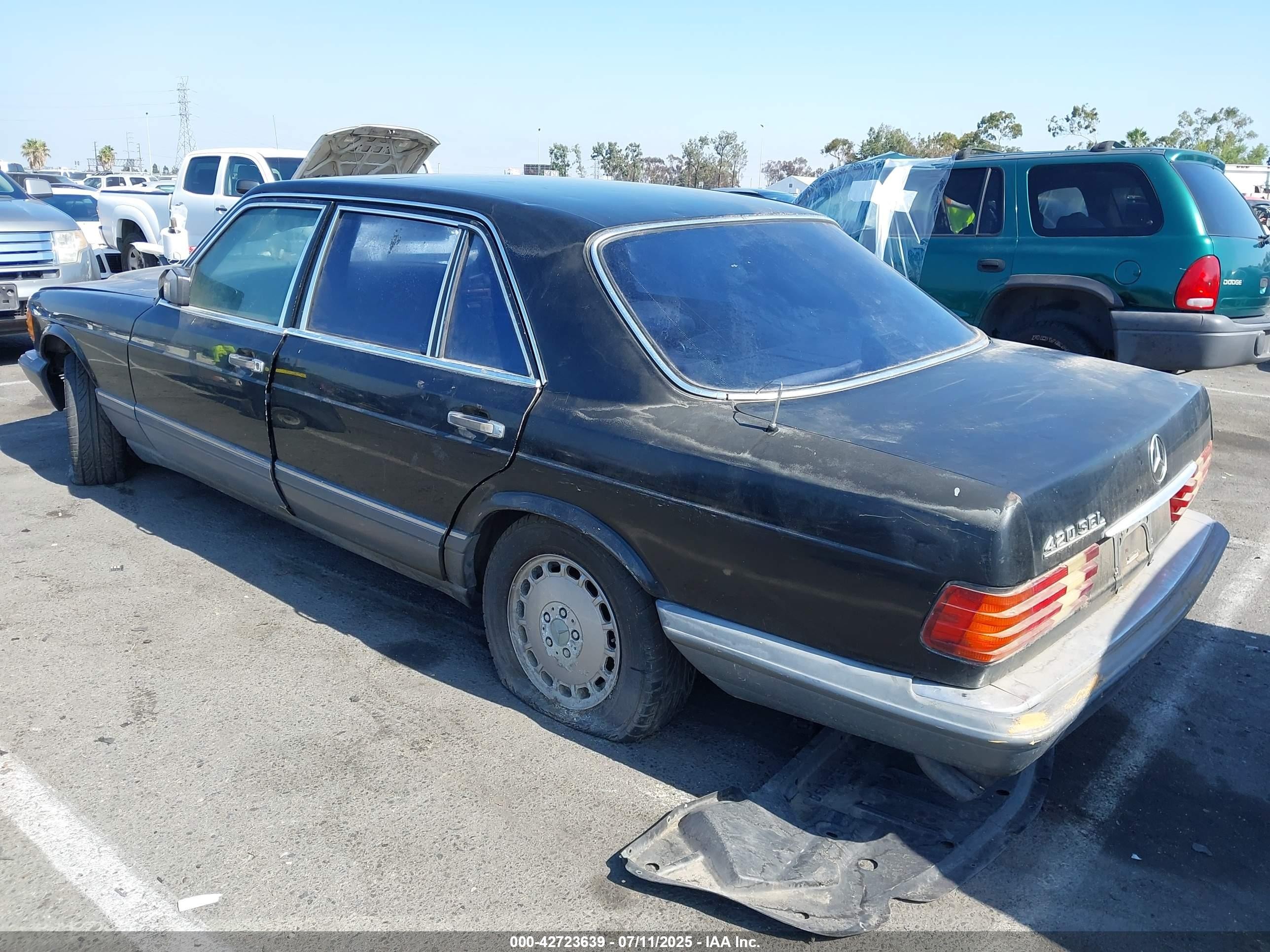 1991 Mercedes-benz 420 Sel Черный vin: WDBCA35E4MA580934