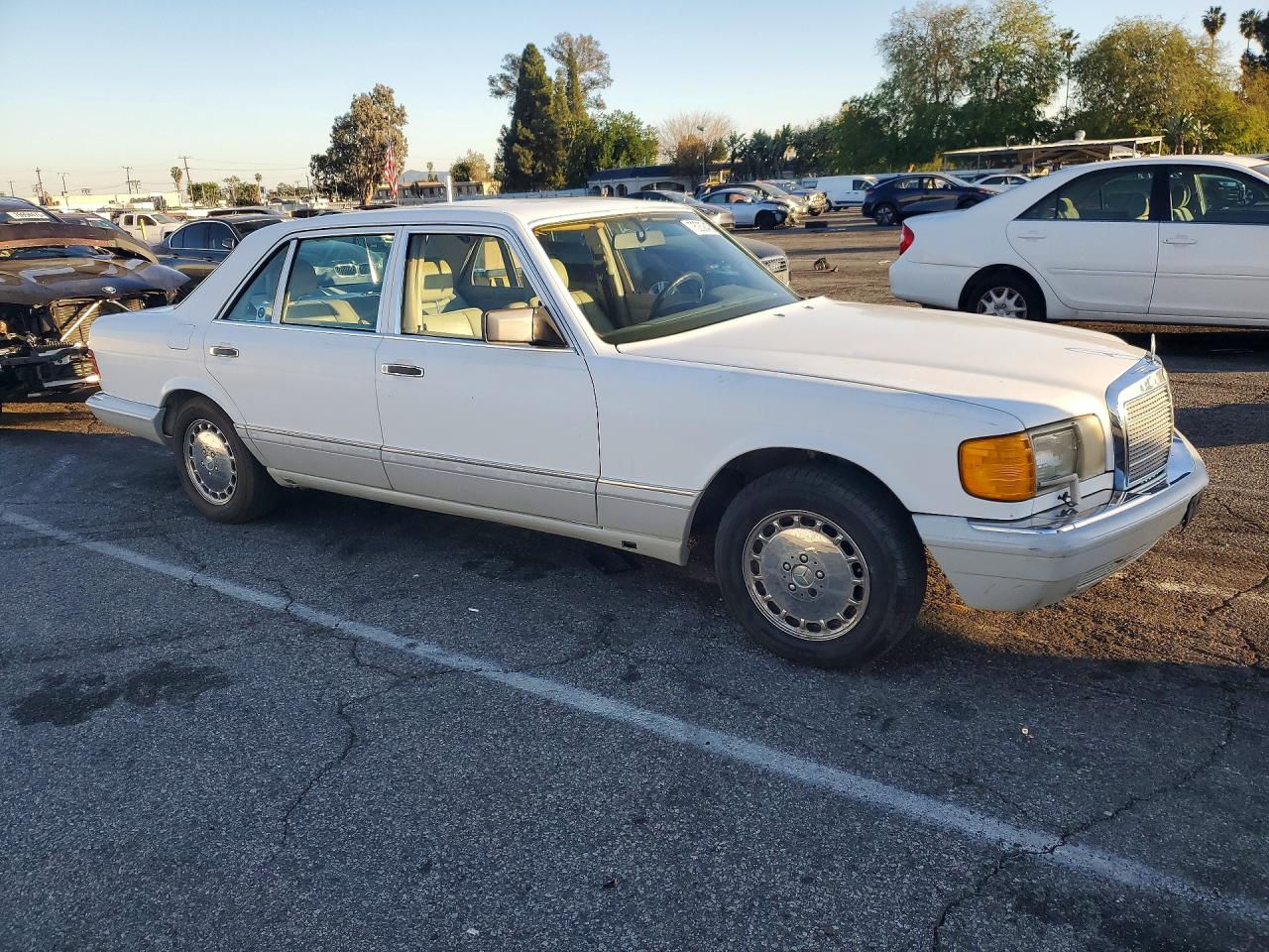 1991 Mercedes-benz 420 Sel White vin: WDBCA35E4MA600633