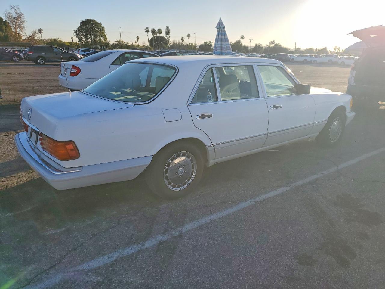 1991 Mercedes-benz 420 Sel White vin: WDBCA35E4MA600633