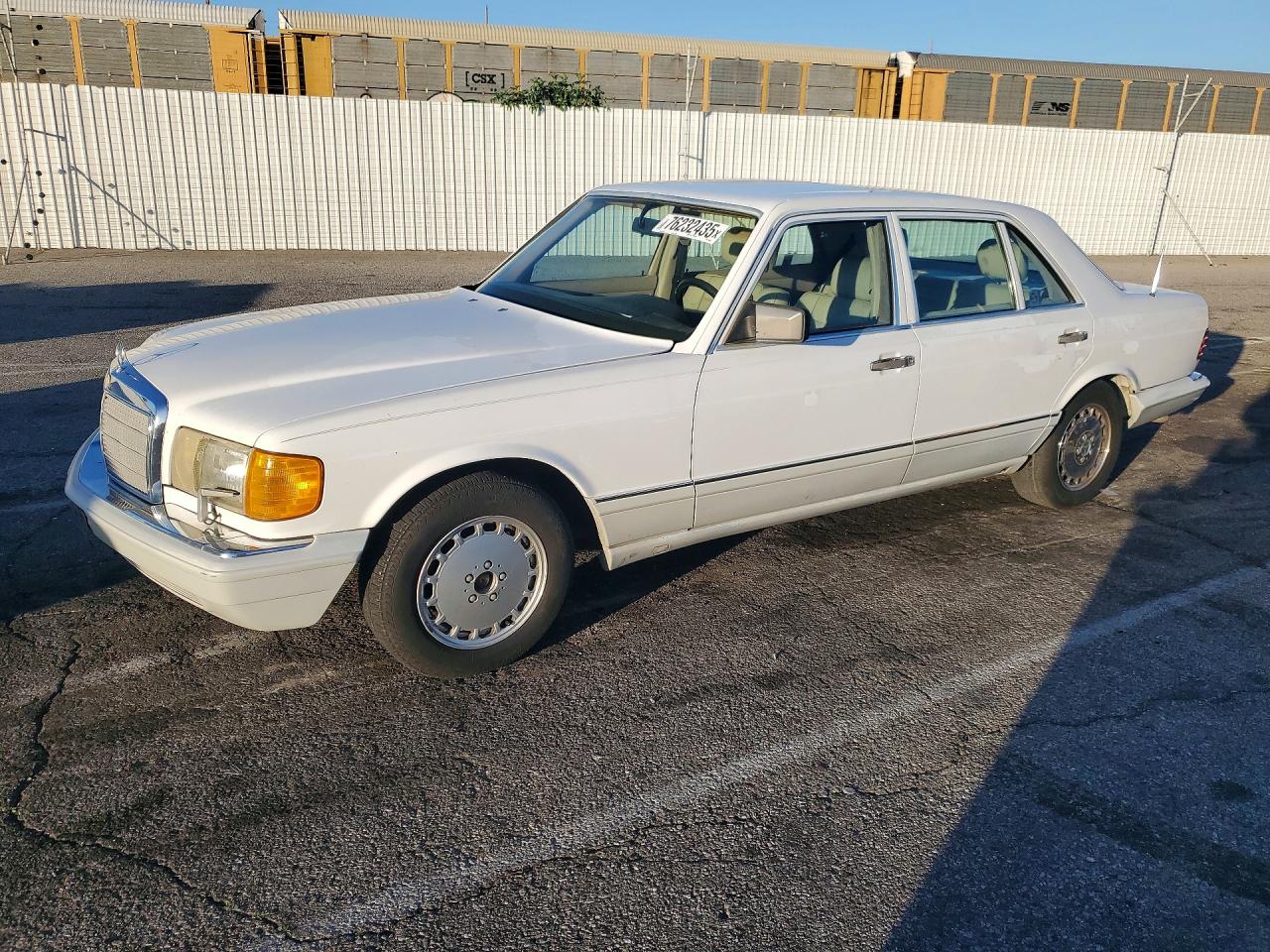 1991 Mercedes-benz 420 Sel White vin: WDBCA35E4MA600633