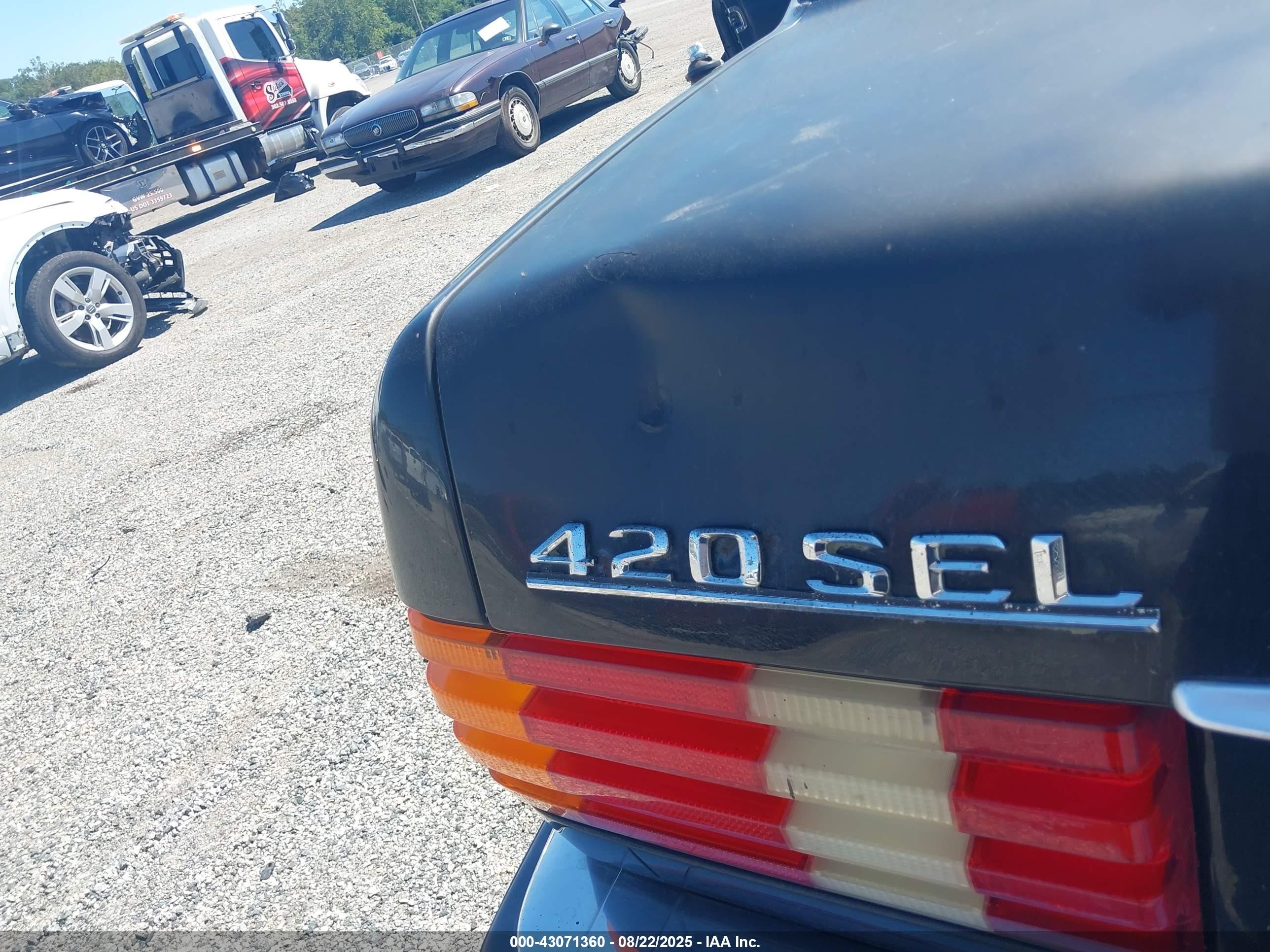 1991 Mercedes-benz 420 Sel Черный vin: WDBCA35E6MA591188
