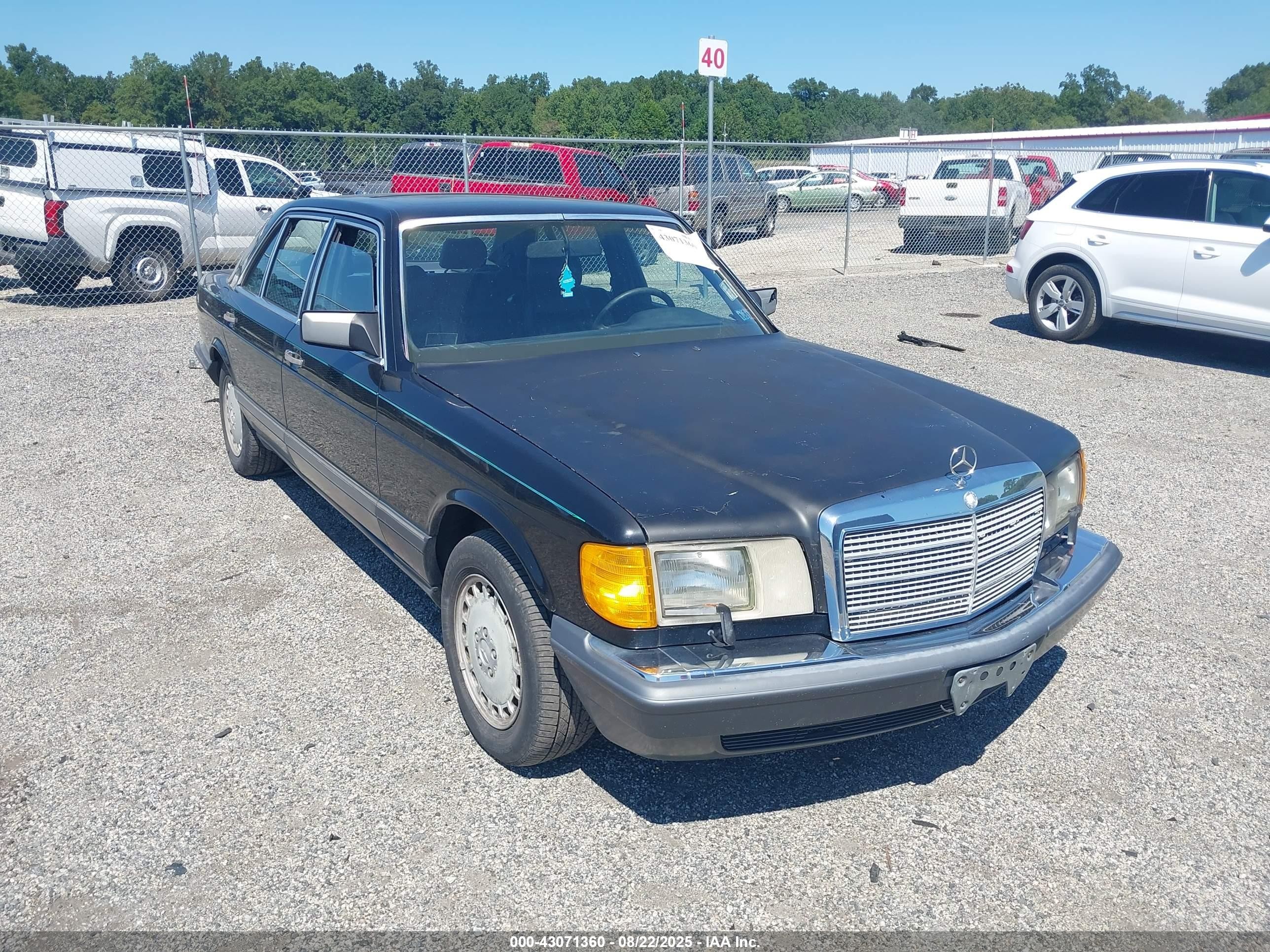 1991 Mercedes-benz 420 Sel Черный vin: WDBCA35E6MA591188
