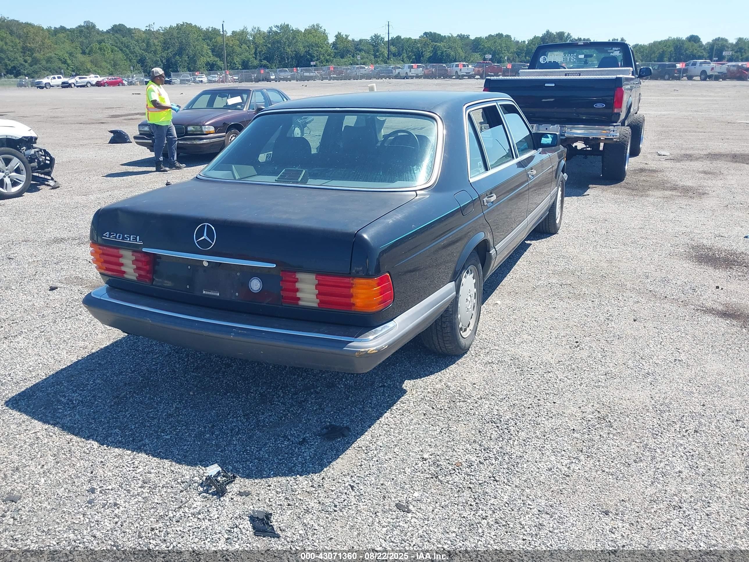 1991 Mercedes-benz 420 Sel Черный vin: WDBCA35E6MA591188