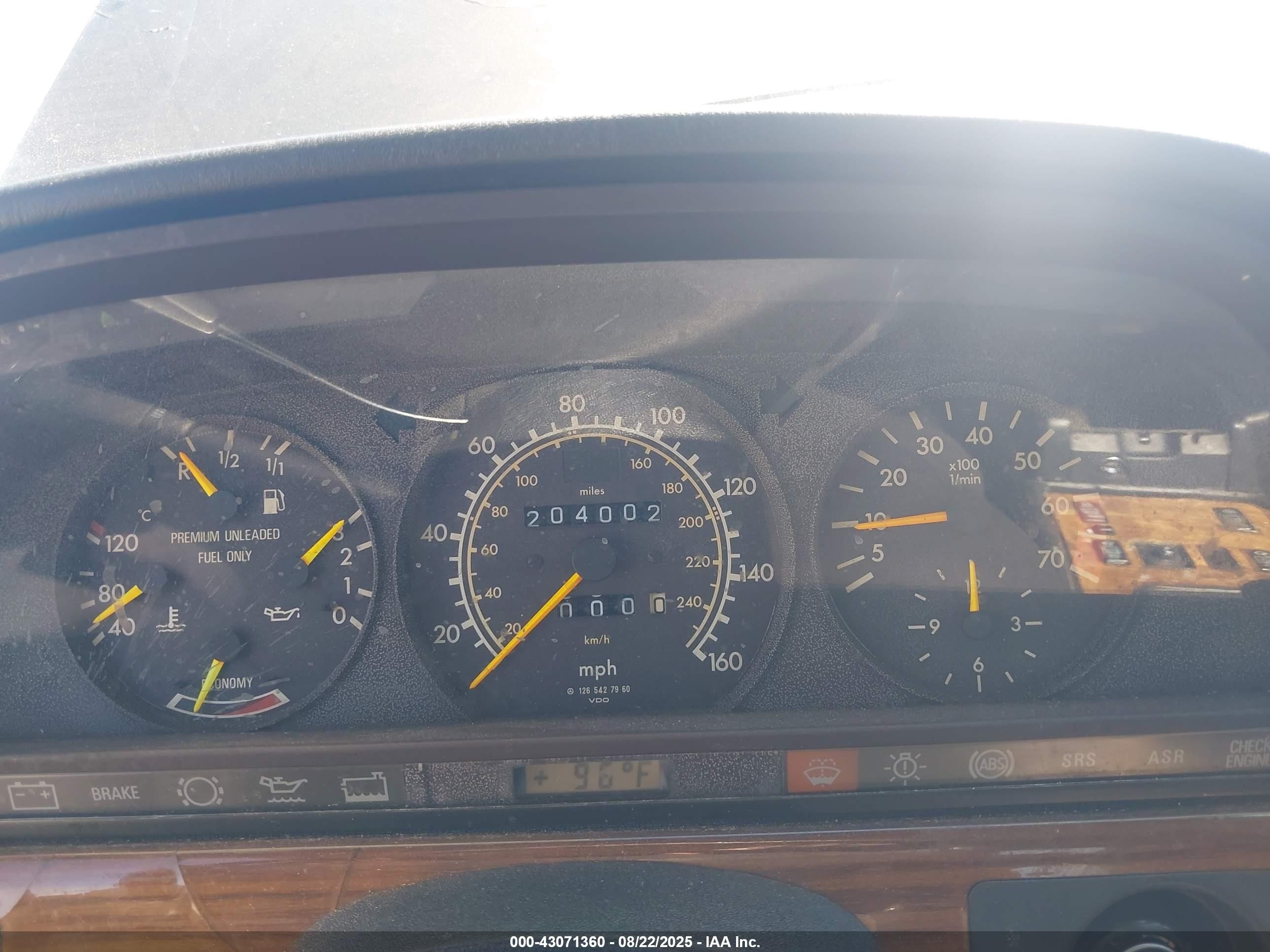 1991 Mercedes-benz 420 Sel Черный vin: WDBCA35E6MA591188
