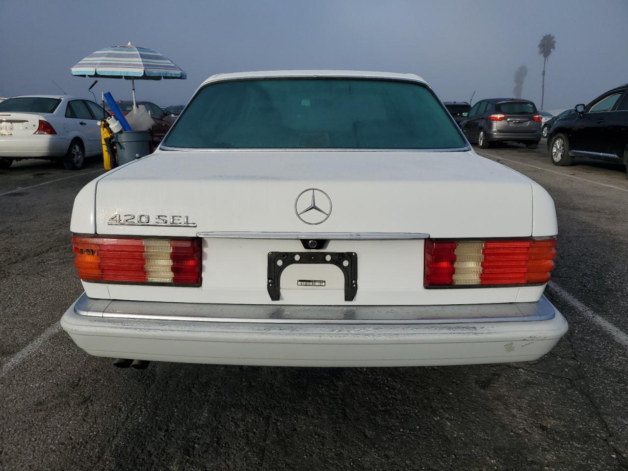 1991 Mercedes-benz 420 Sel White vin: WDBCA35E8MA604488