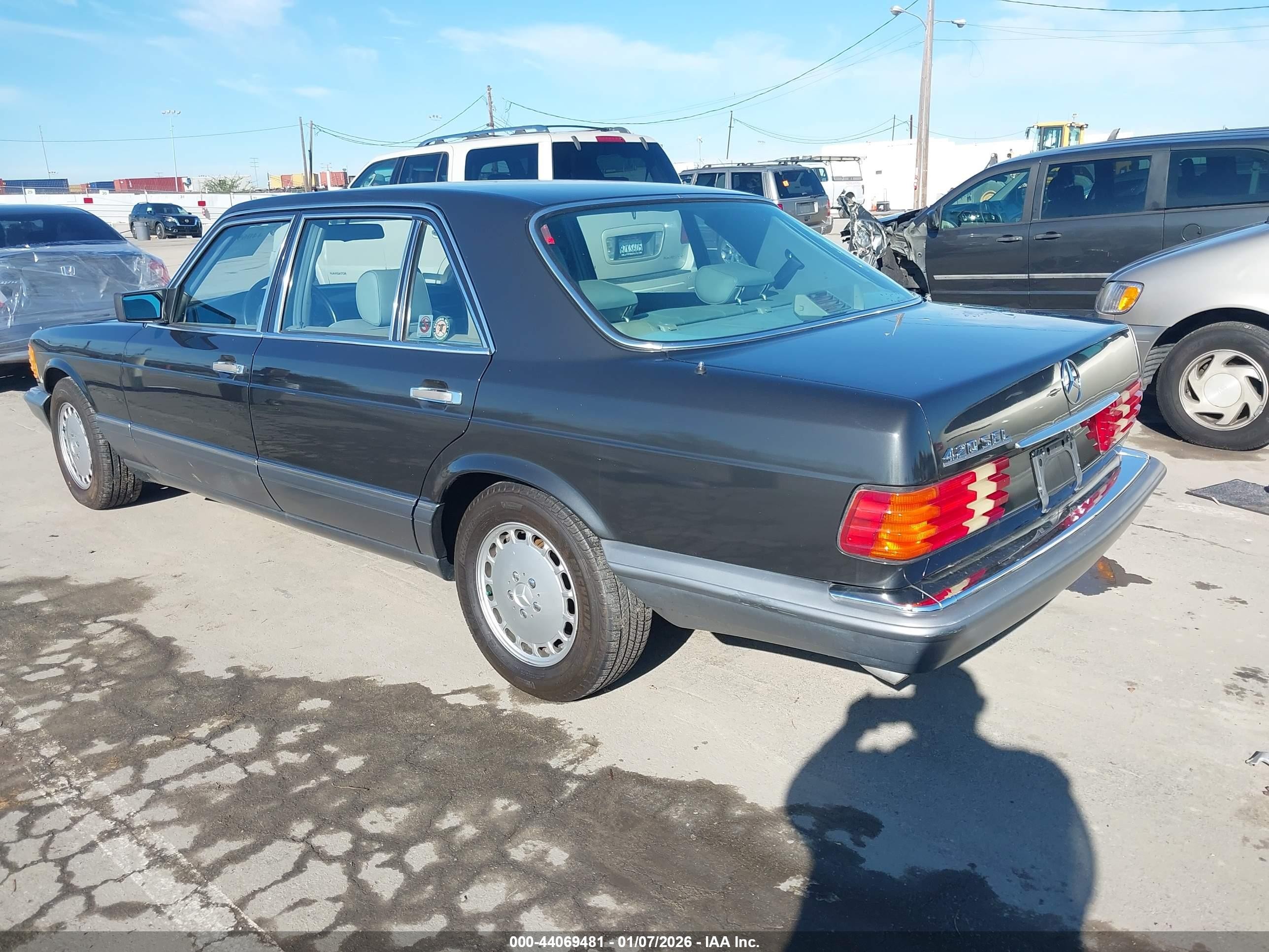 1989 Mercedes-benz 420 Sel Gray vin: WDBCA35EOKA487955