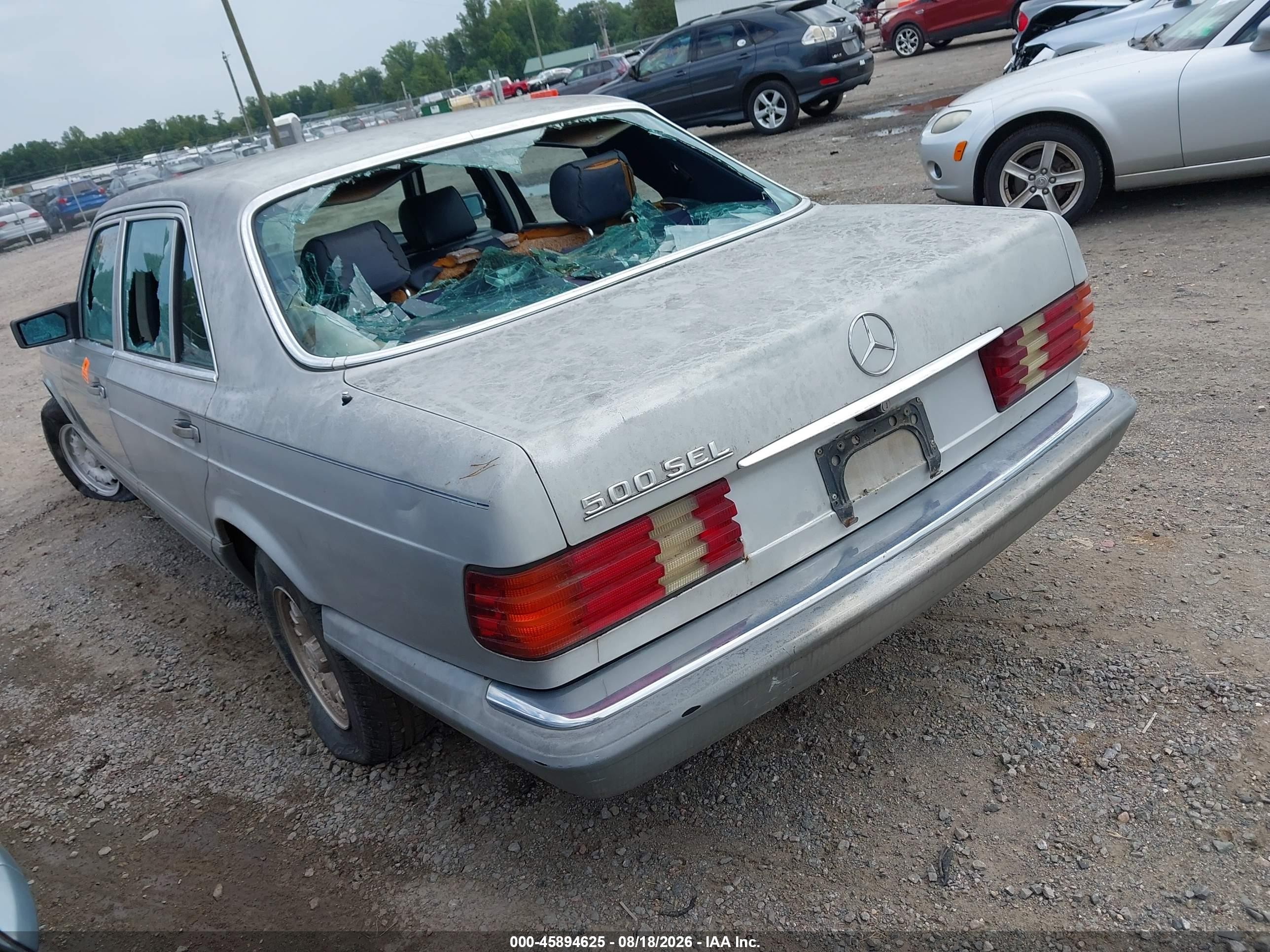 1985 Mercedes-benz 500 Sel Silver vin: WDBCA37D5FA163037