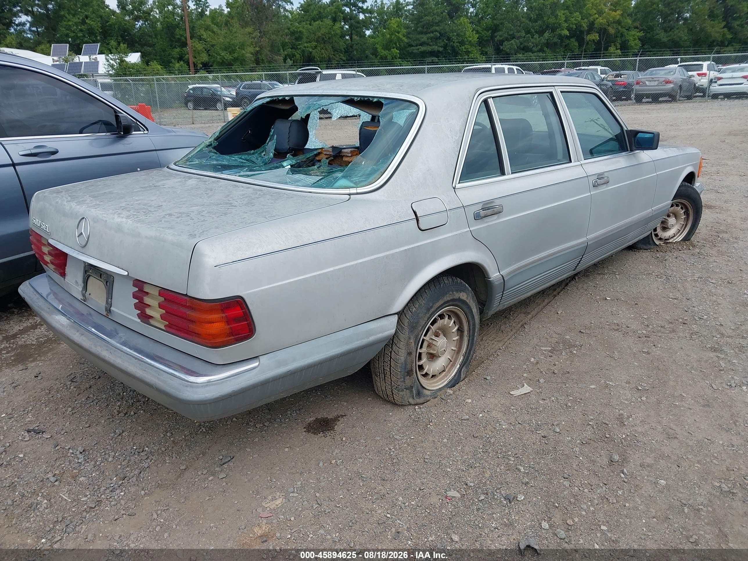 1985 Mercedes-benz 500 Sel Silver vin: WDBCA37D5FA163037