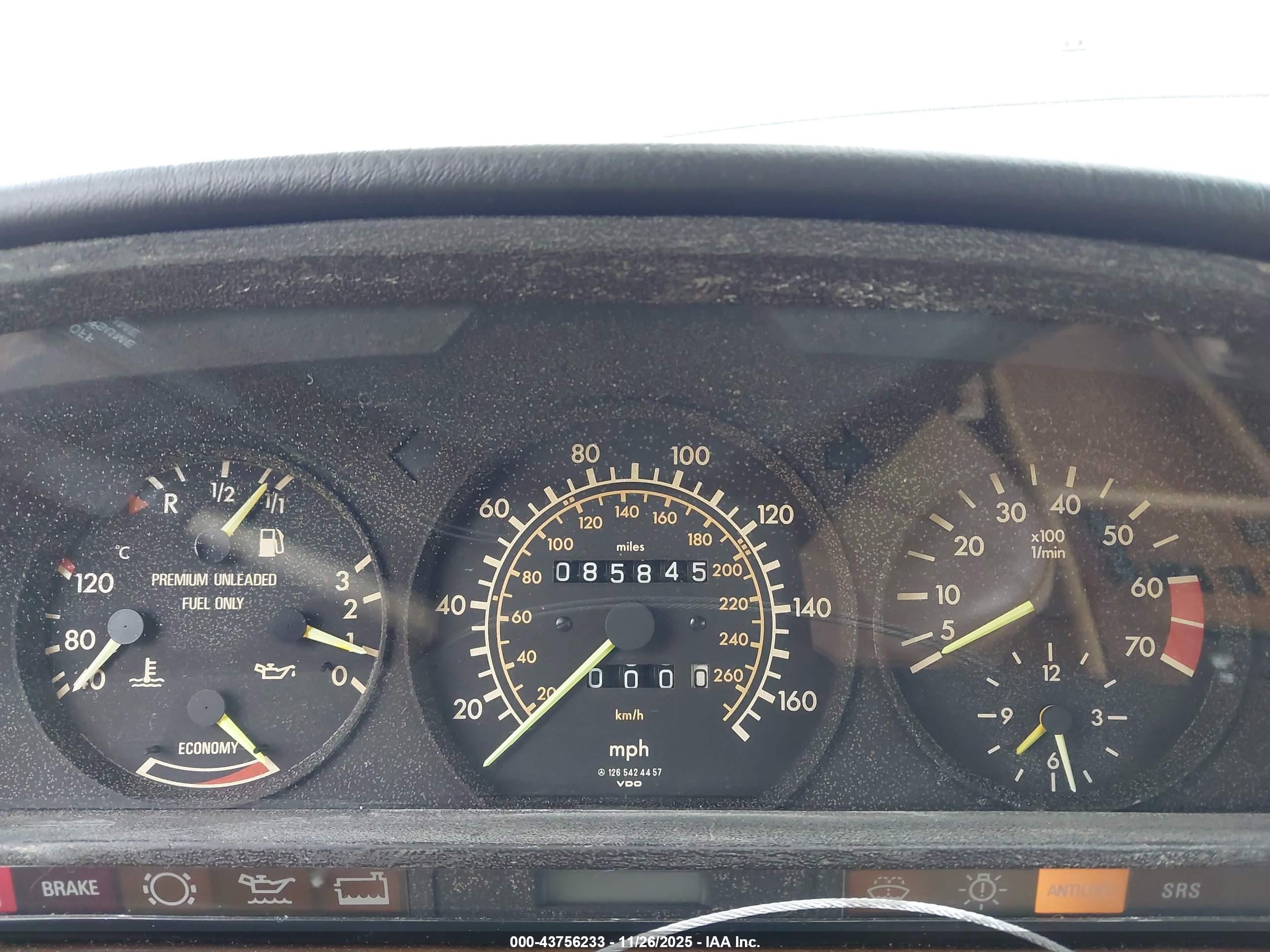 1987 Mercedes-benz 560 Sel Синий vin: WDBCA39D0HA324846