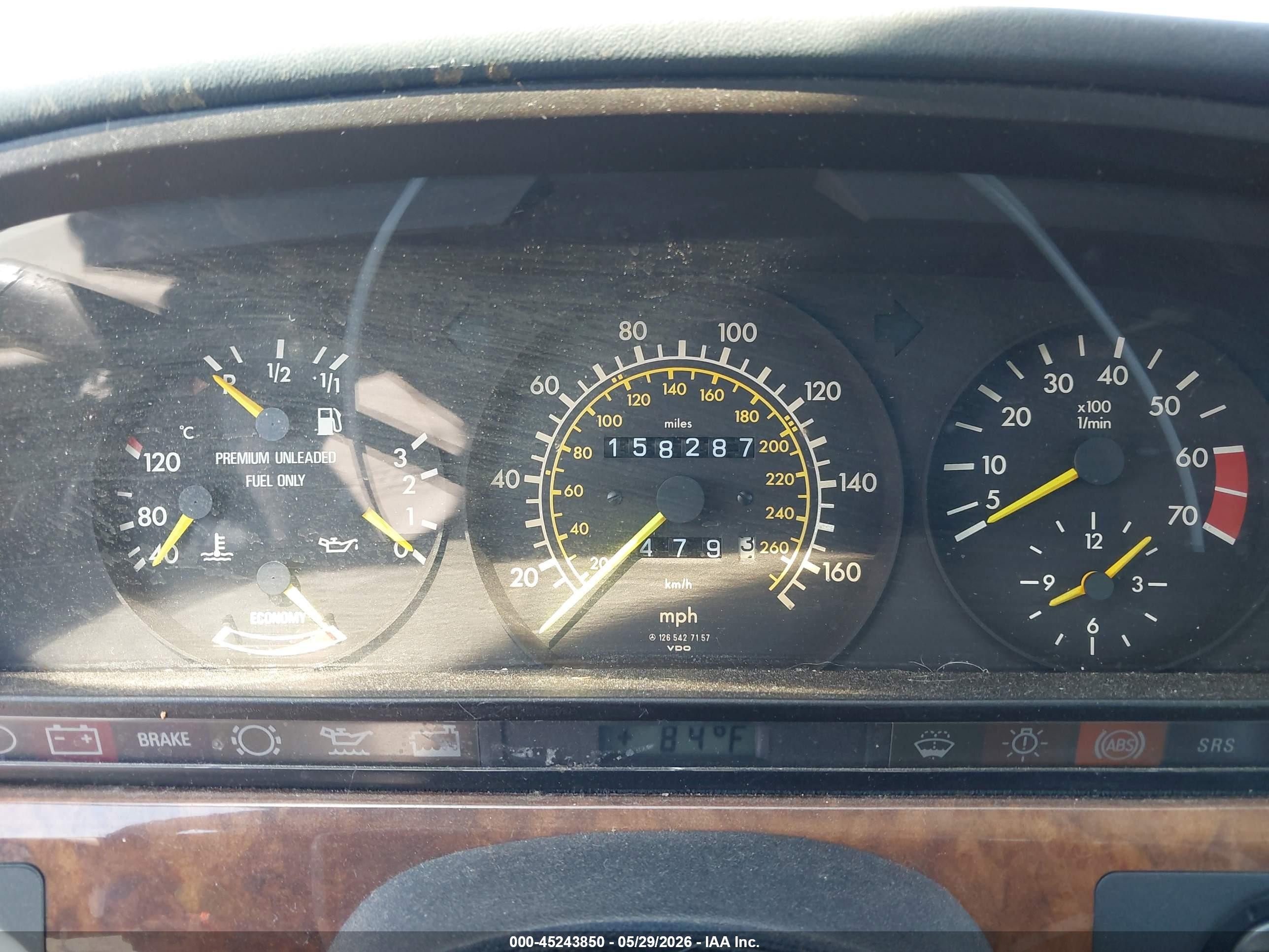 1988 Mercedes-benz 560 Sel Light Blue vin: WDBCA39D2JA398744