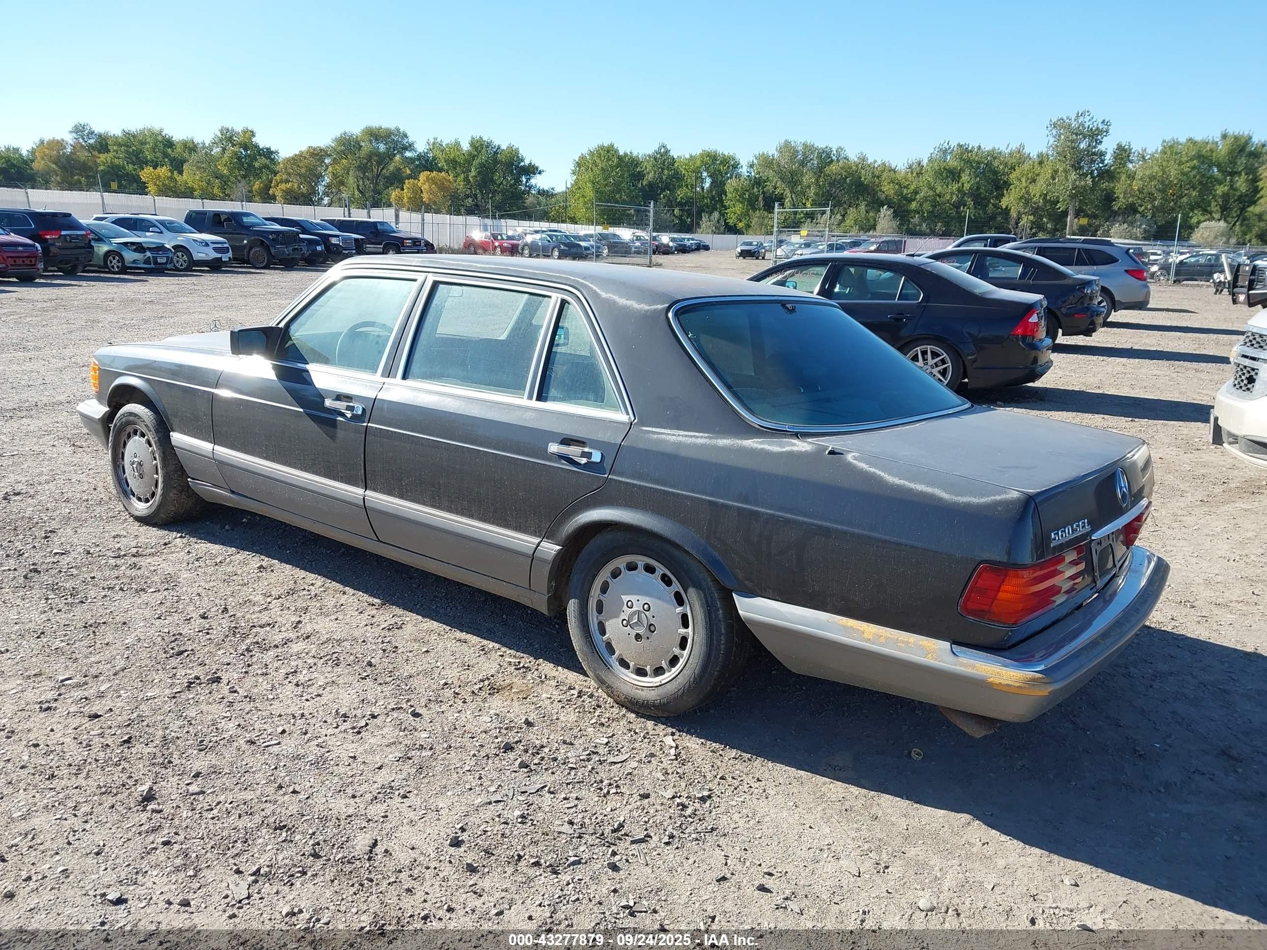 1987 Mercedes-benz 560 Sel Gray vin: WDBCA39D6HA358287