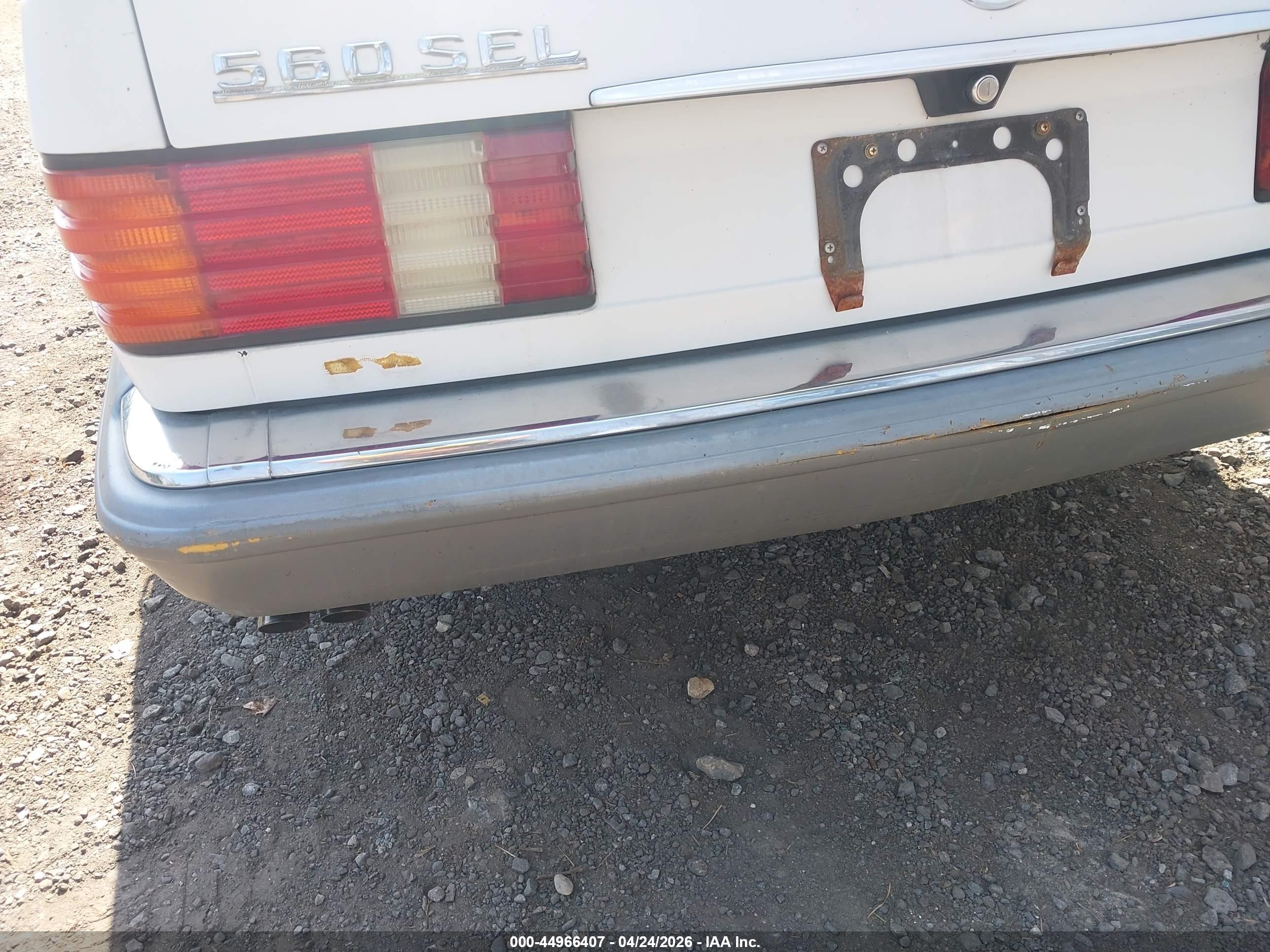 1988 Mercedes-benz 560 Sel Белый vin: WDBCA39DXJA420974