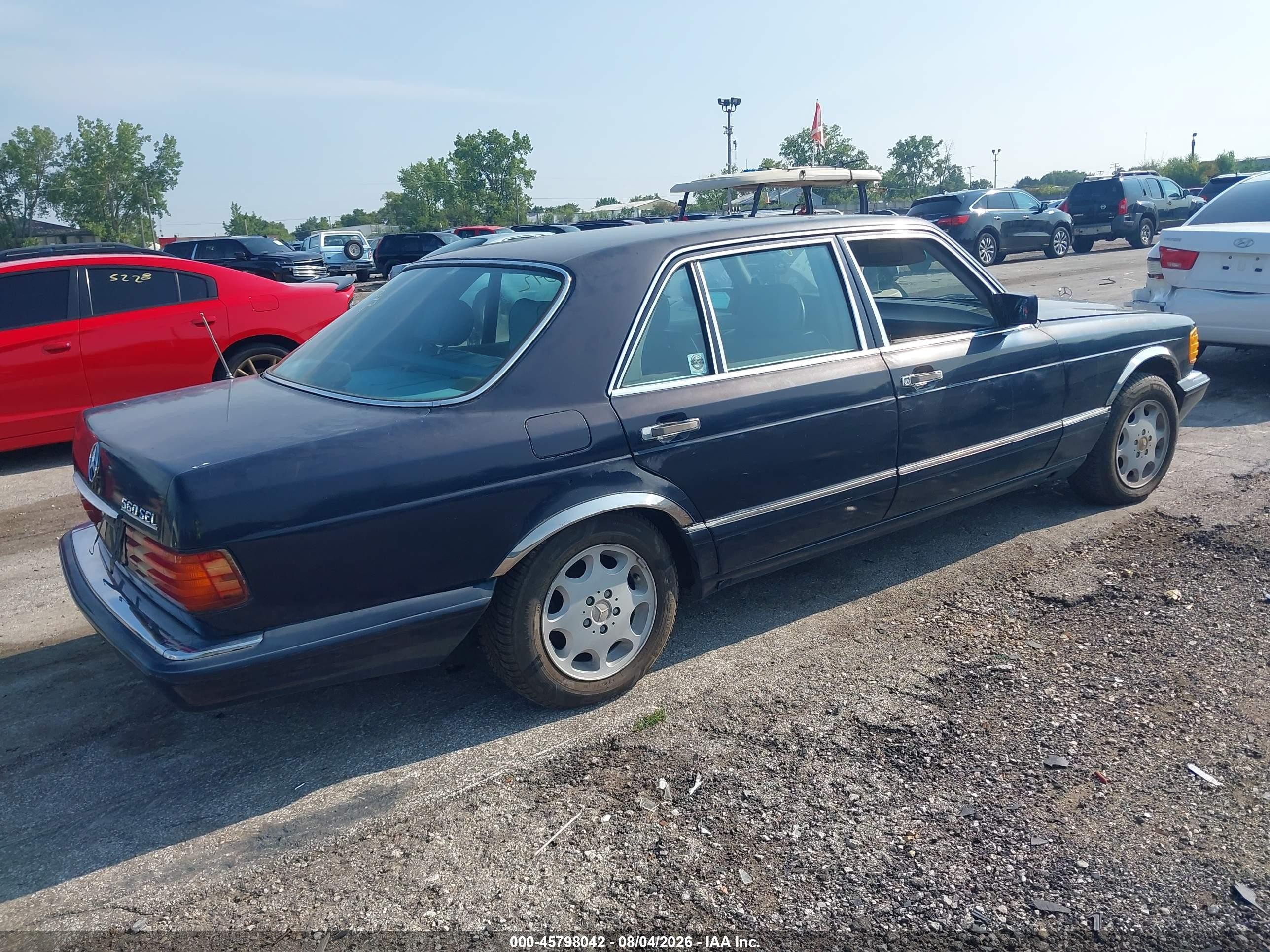 1989 Mercedes-benz 560 Sel Blue vin: WDBCA39E2KA483044