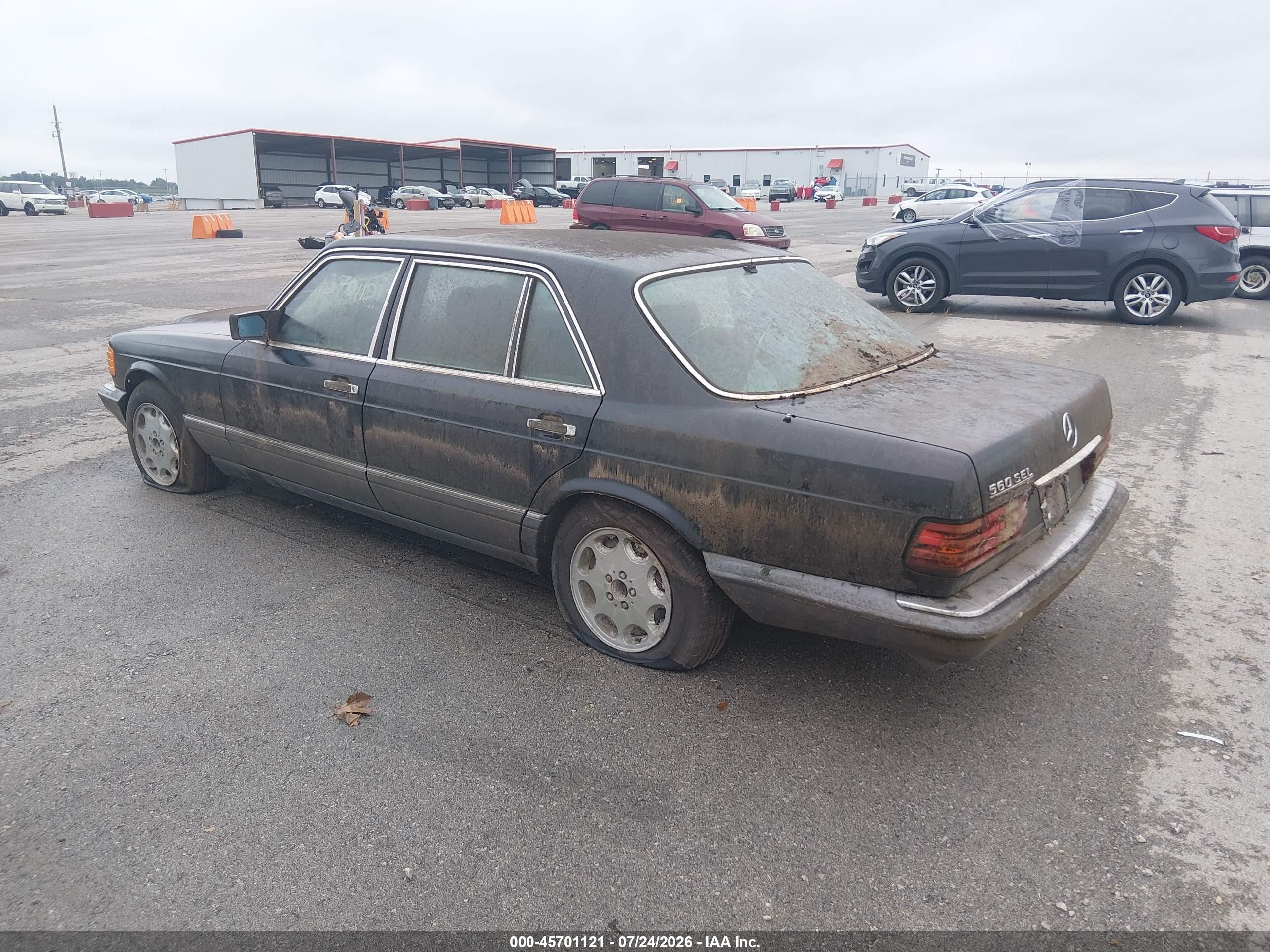 1989 Mercedes-benz 560 Sel Черный vin: WDBCA39E4KA493252