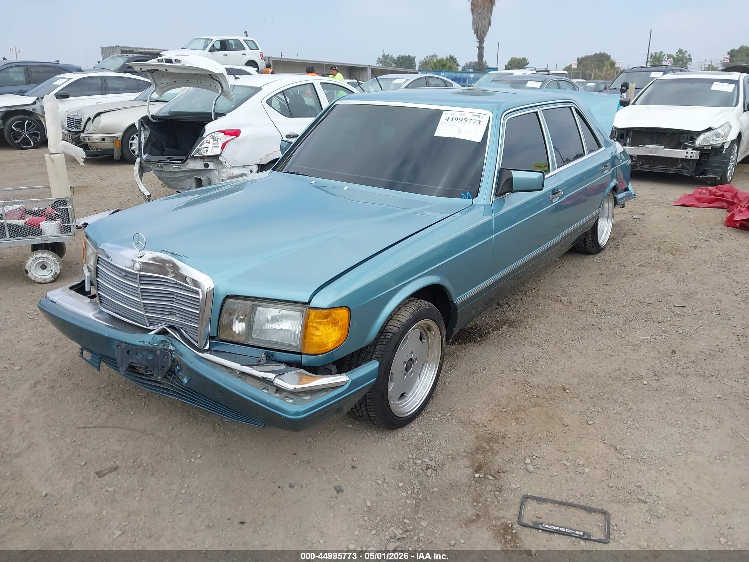 1991 Mercedes-benz 560 Sel Teal vin: WDBCA39E5MA602658