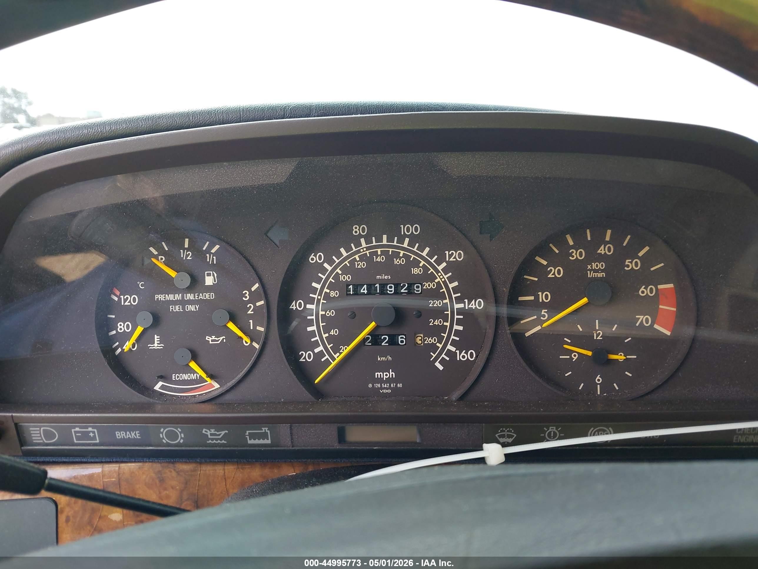1991 Mercedes-benz 560 Sel Teal vin: WDBCA39E5MA602658