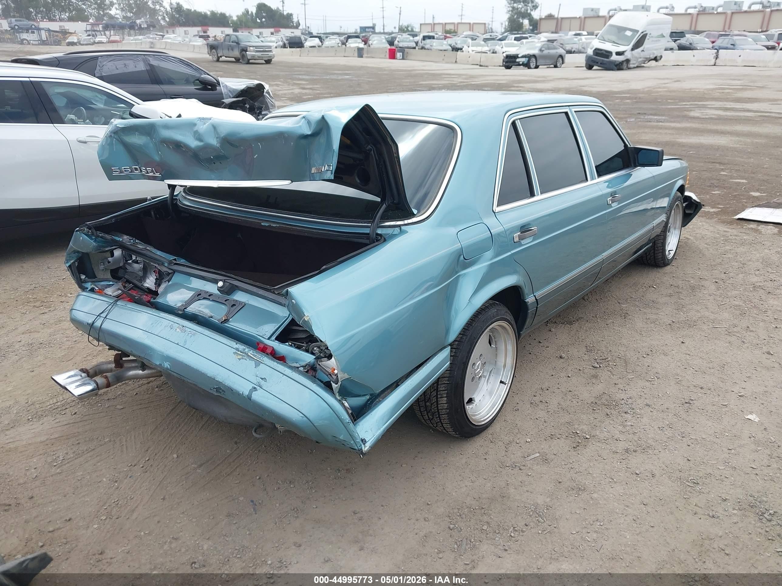 1991 Mercedes-benz 560 Sel Teal vin: WDBCA39E5MA602658