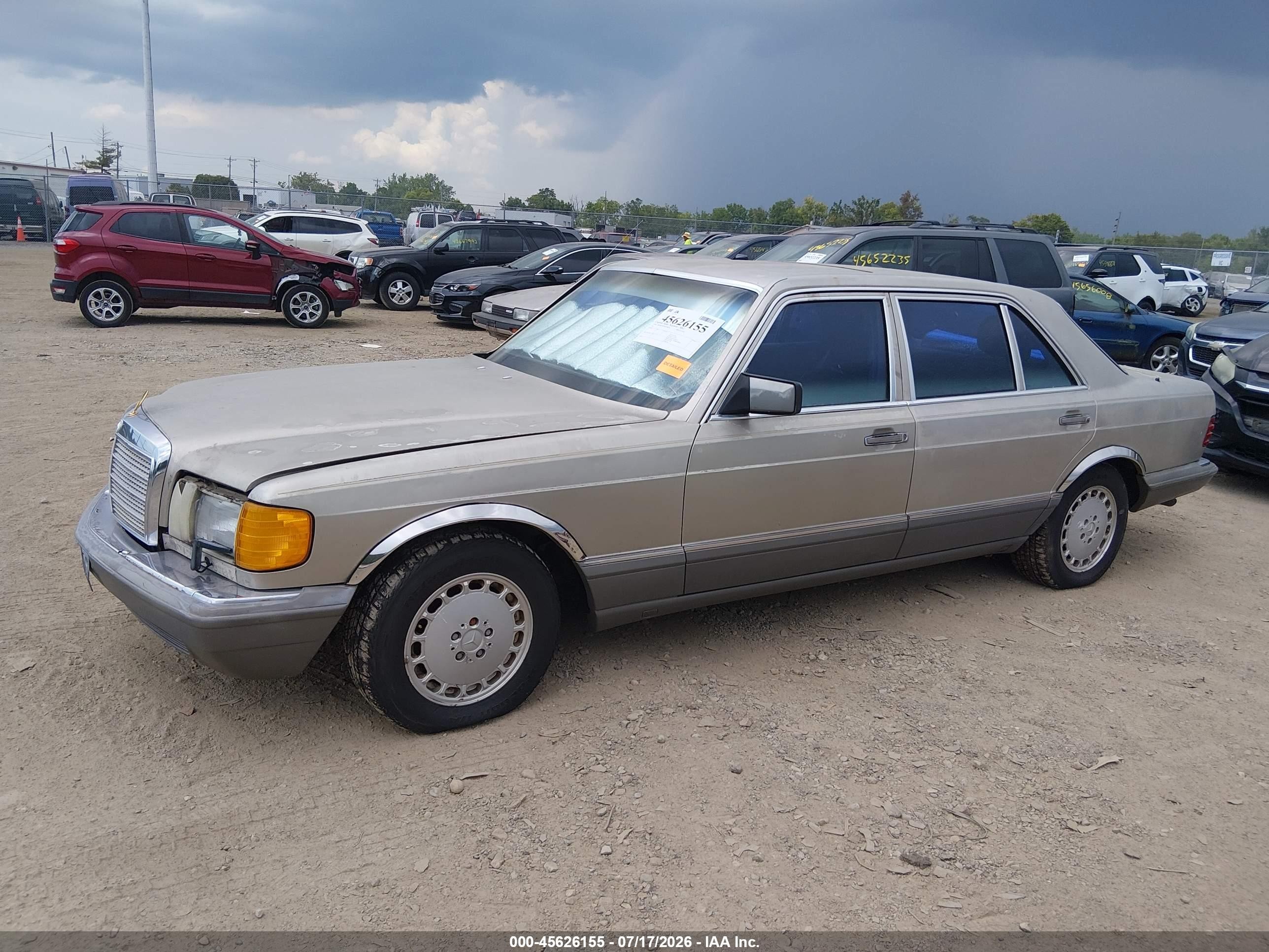 1989 Mercedes-benz 560 Sel Gold vin: WDBCA39E7KA459063