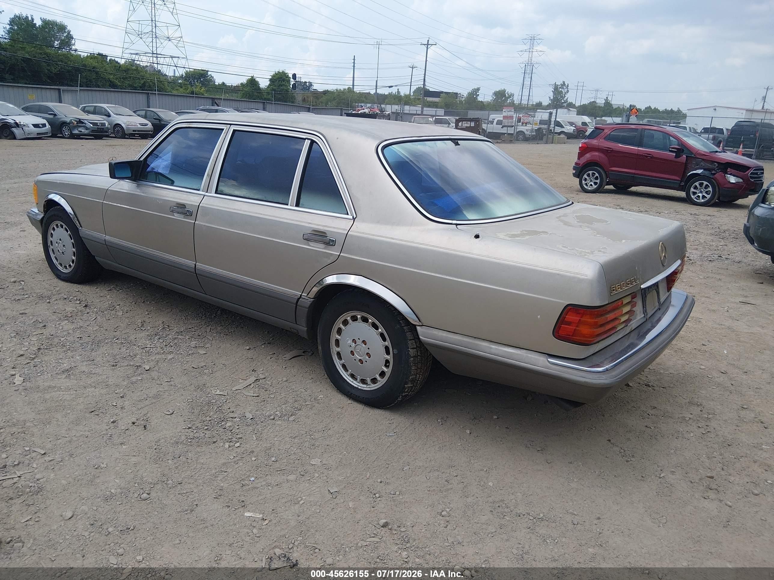 1989 Mercedes-benz 560 Sel Gold vin: WDBCA39E7KA459063