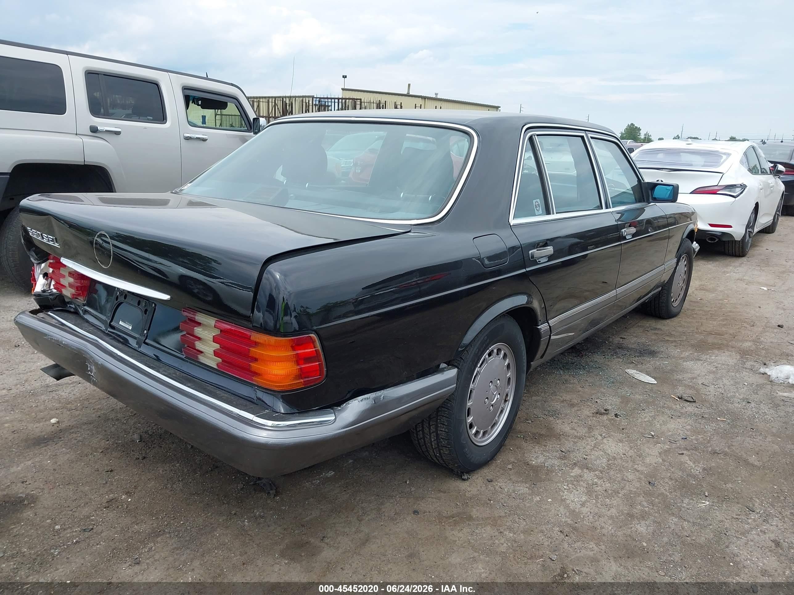 1991 Mercedes-benz 560 Sel Black vin: WDBCA39E8MA574466