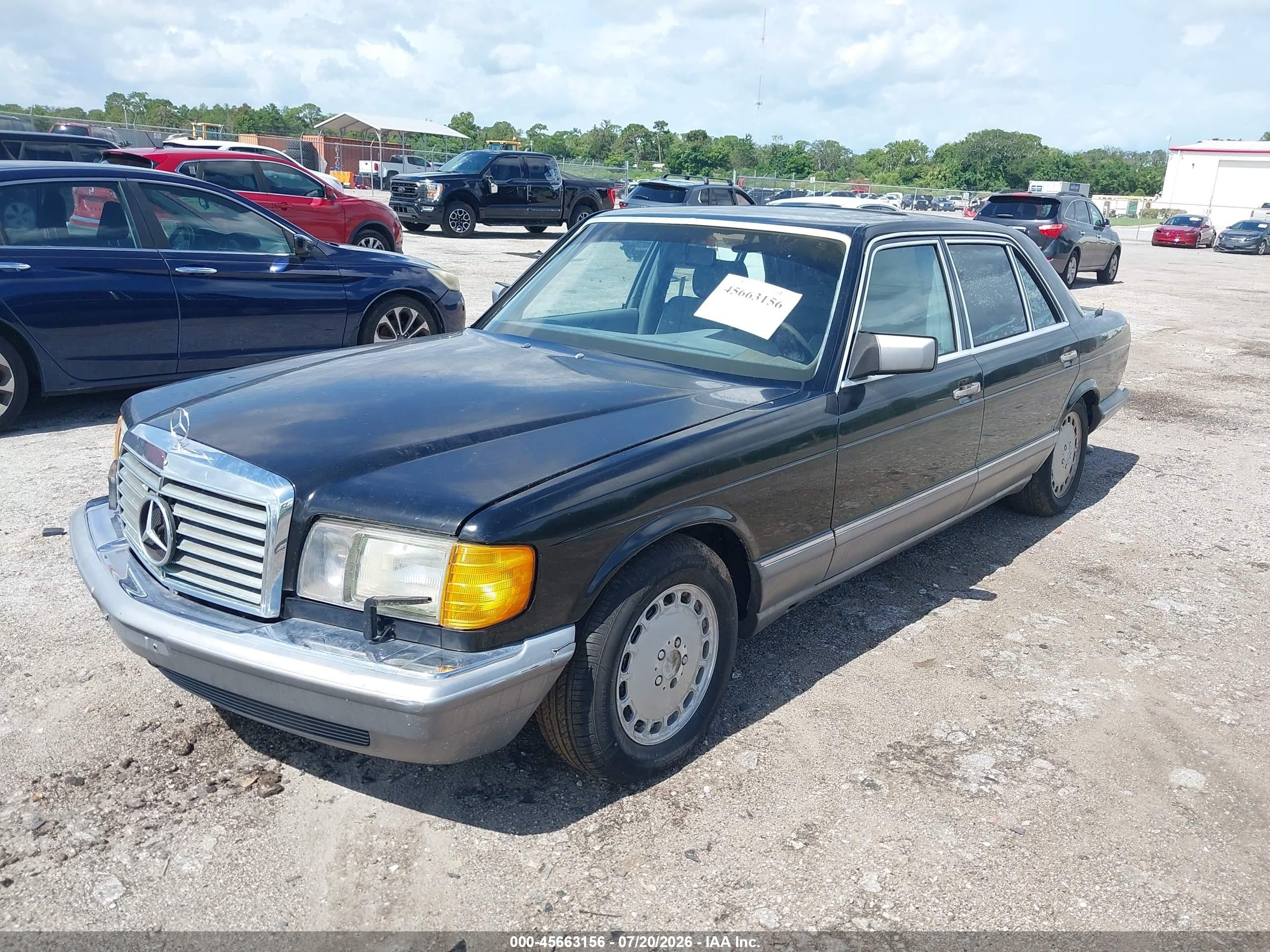 1991 Mercedes-benz 560 Sel Black vin: WDBCA39EXMA602879