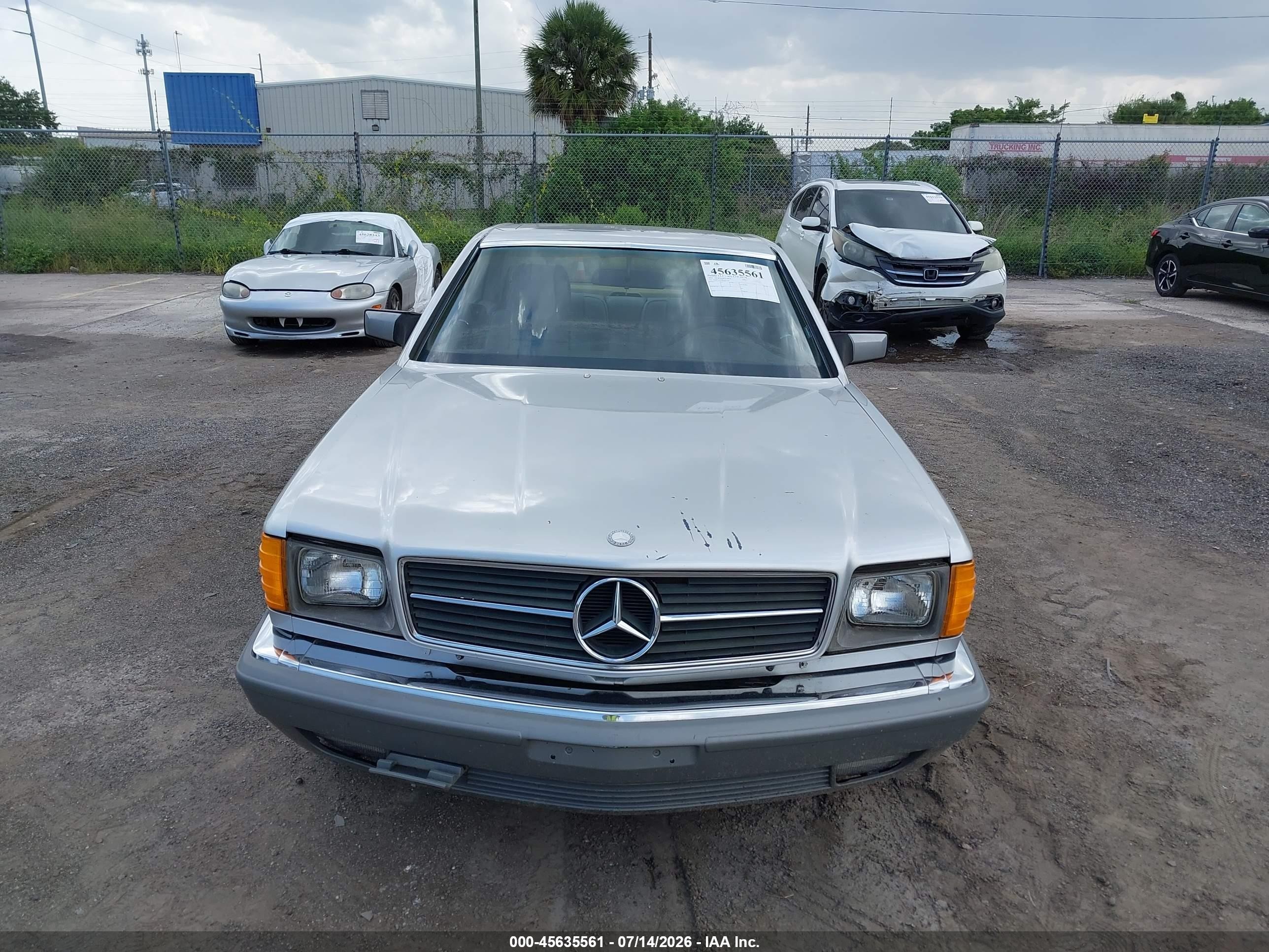 1984 Mercedes-benz 500 Sec Gray vin: WDBCA44A0EA021144