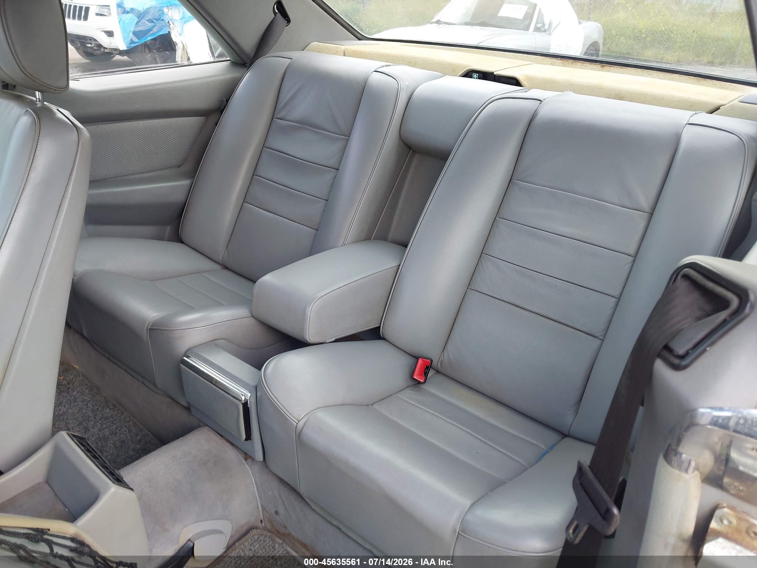 1984 Mercedes-benz 500 Sec Gray vin: WDBCA44A0EA021144