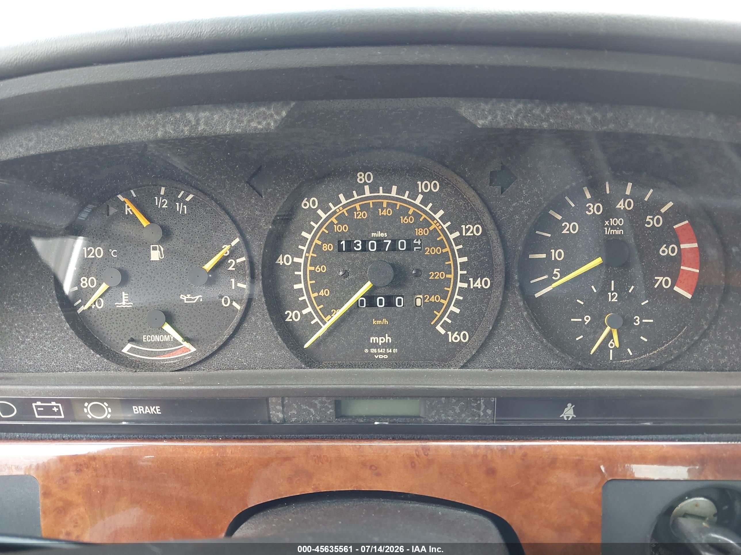 1984 Mercedes-benz 500 Sec Gray vin: WDBCA44A0EA021144