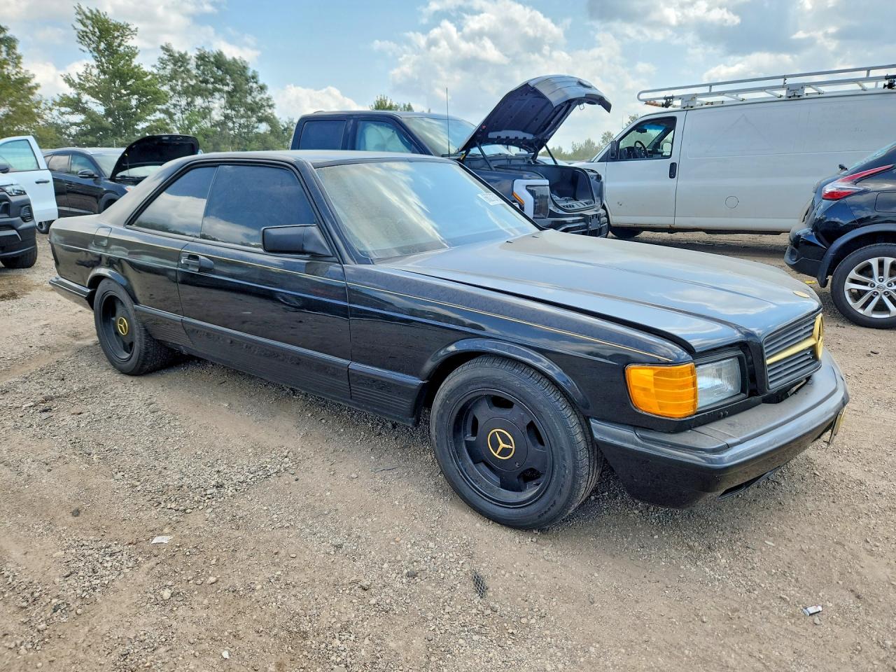 1984 Mercedes-benz 500 Sec Black vin: WDBCA44A9EA041635