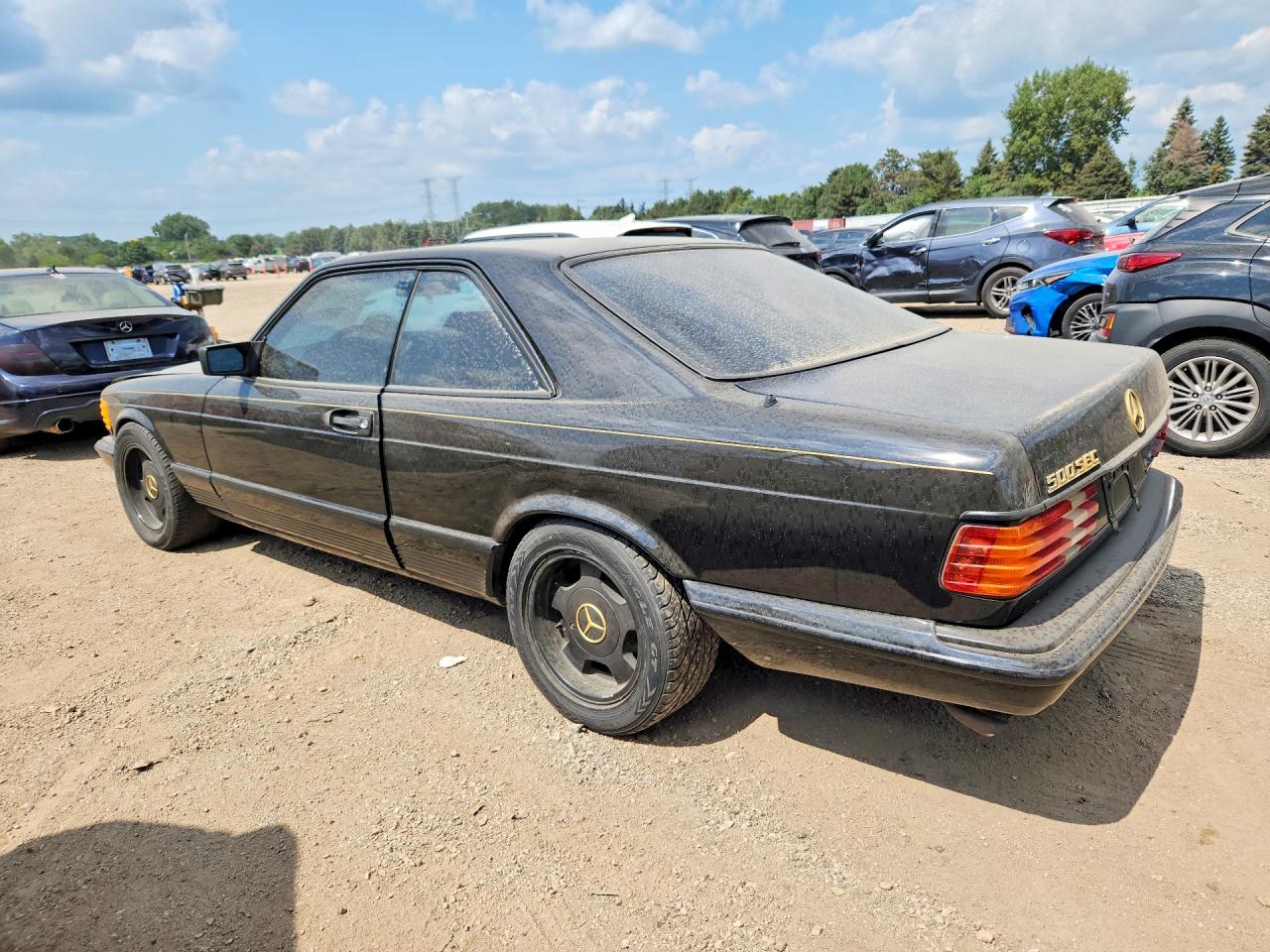 1984 Mercedes-benz 500 Sec Black vin: WDBCA44A9EA041635