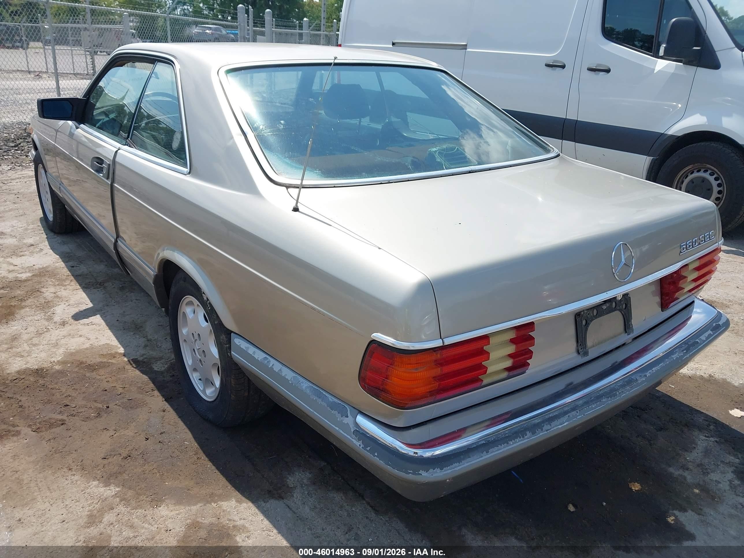 1987 Mercedes-benz 560 Sec Silver vin: WDBCA45D0HA276289