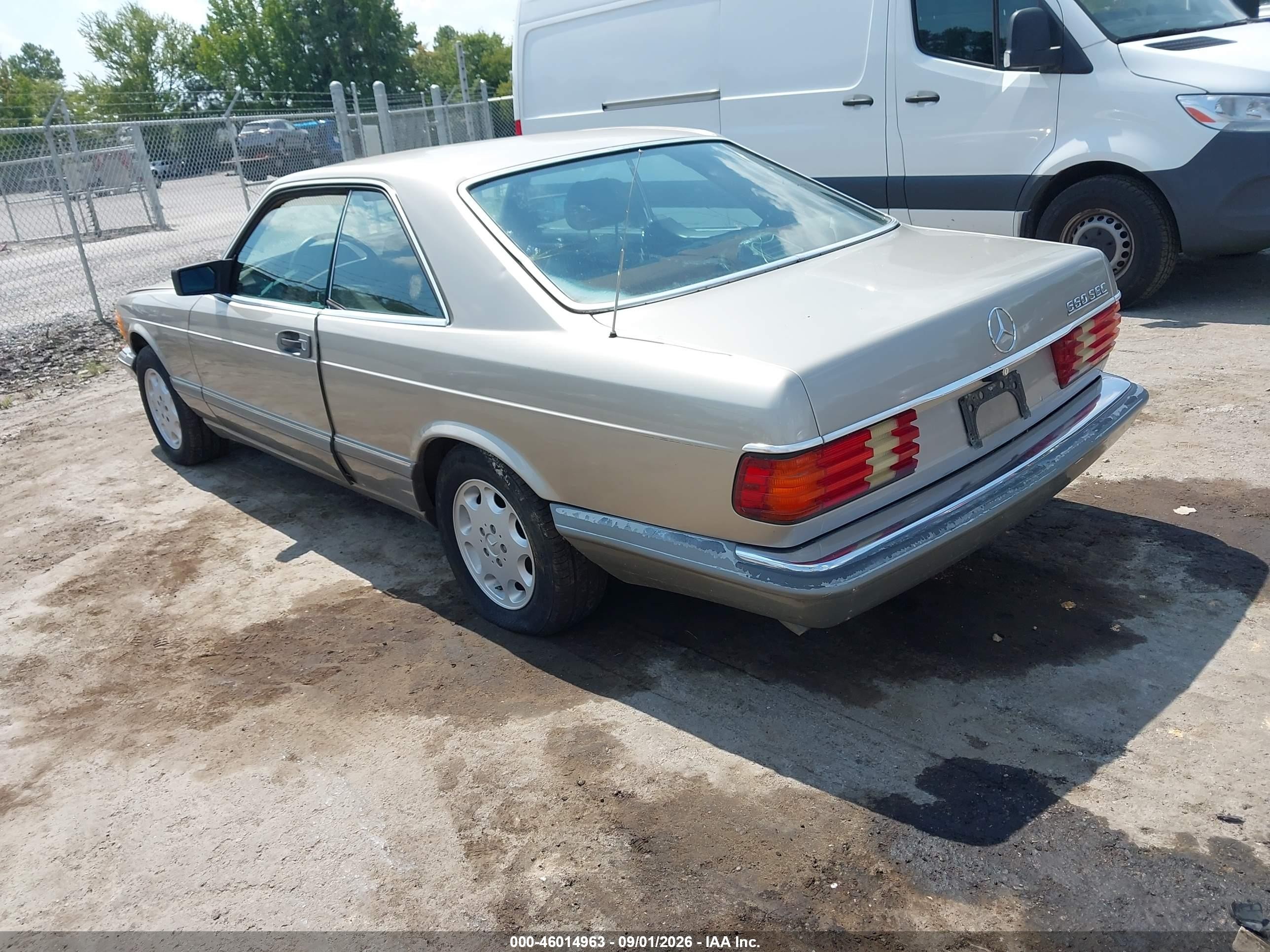 1987 Mercedes-benz 560 Sec Silver vin: WDBCA45D0HA276289
