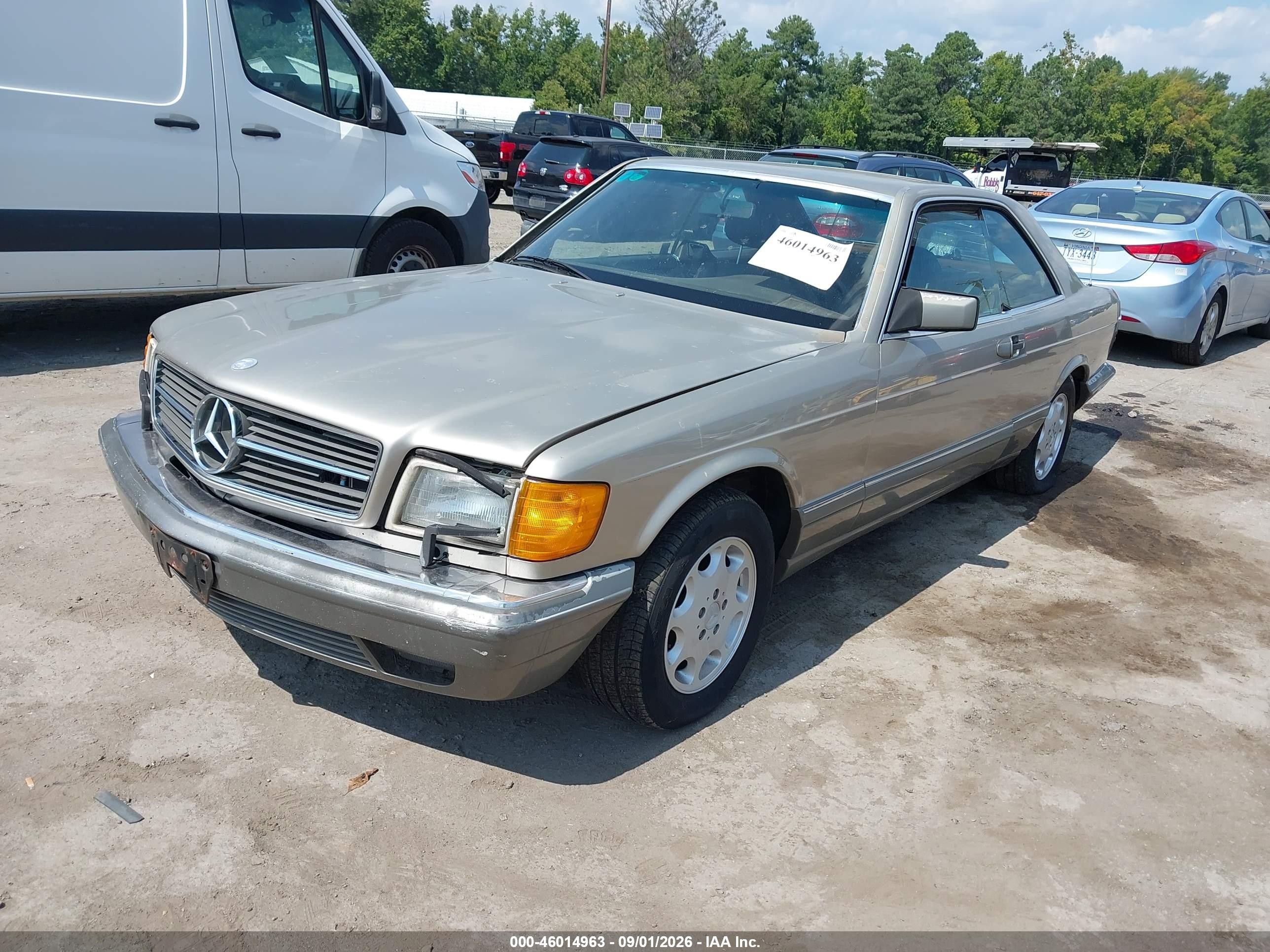 1987 Mercedes-benz 560 Sec Silver vin: WDBCA45D0HA276289