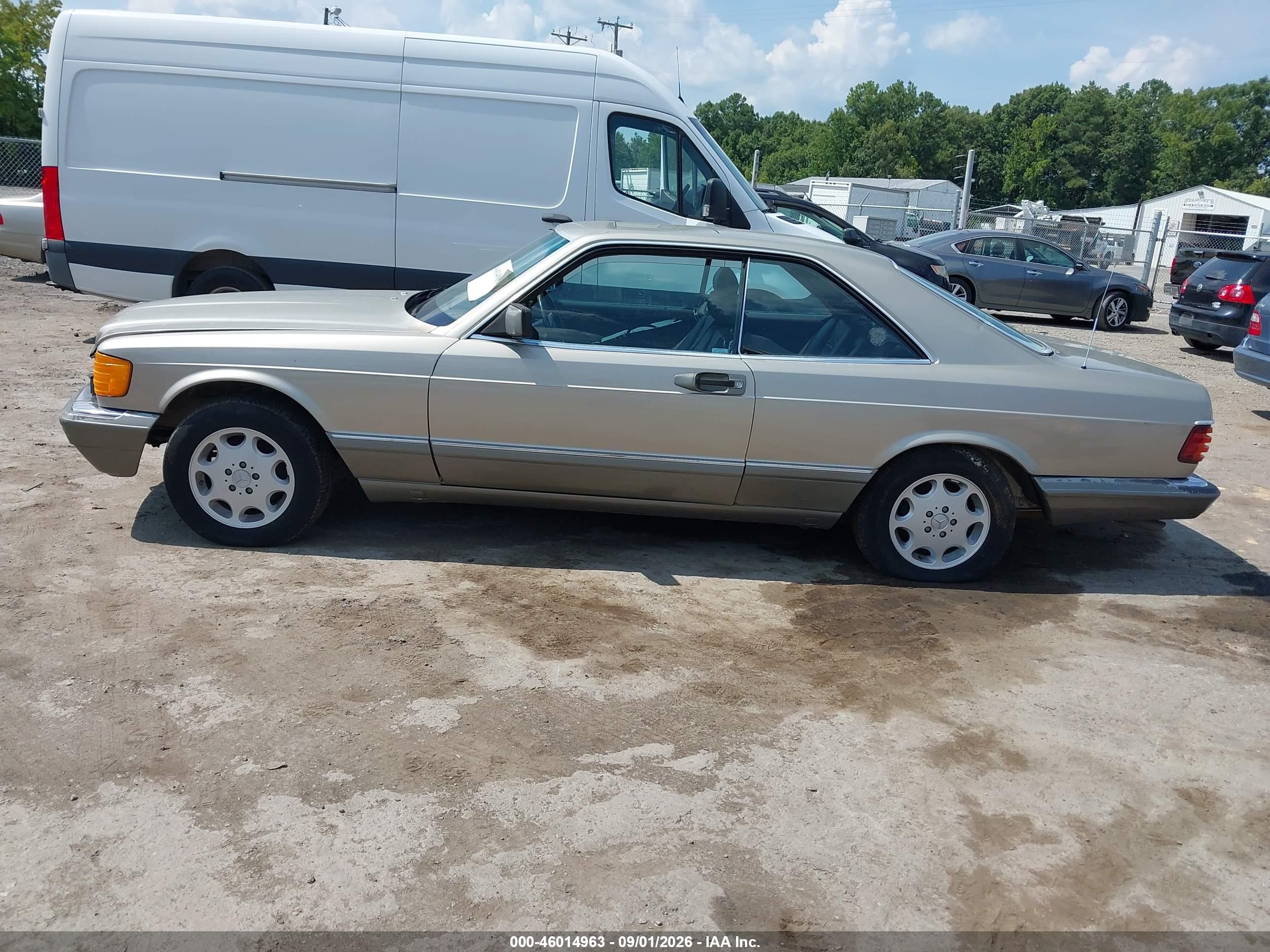 1987 Mercedes-benz 560 Sec Silver vin: WDBCA45D0HA276289