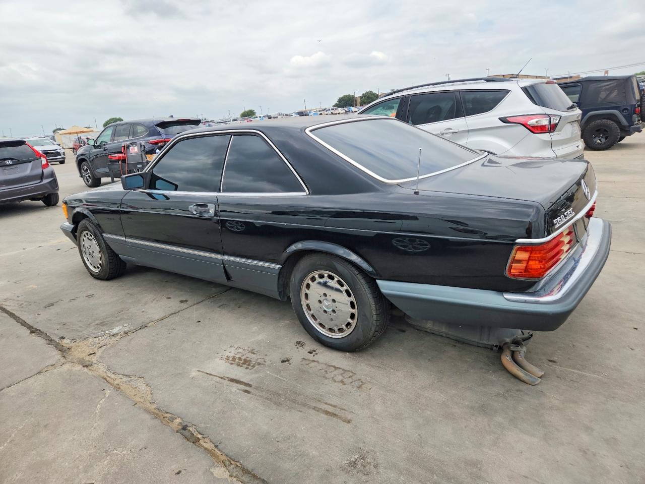 1987 Mercedes-benz 560 Sec Black vin: WDBCA45D0HA337768