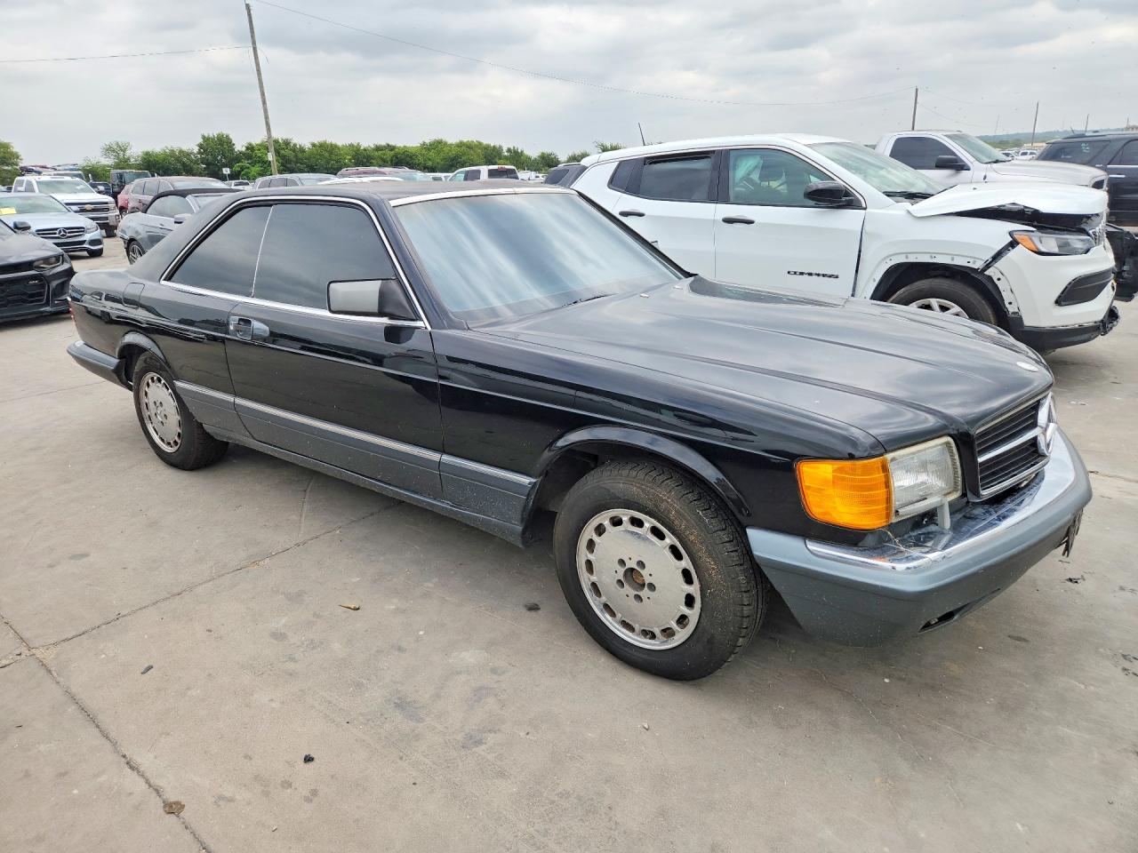 1987 Mercedes-benz 560 Sec Black vin: WDBCA45D0HA337768