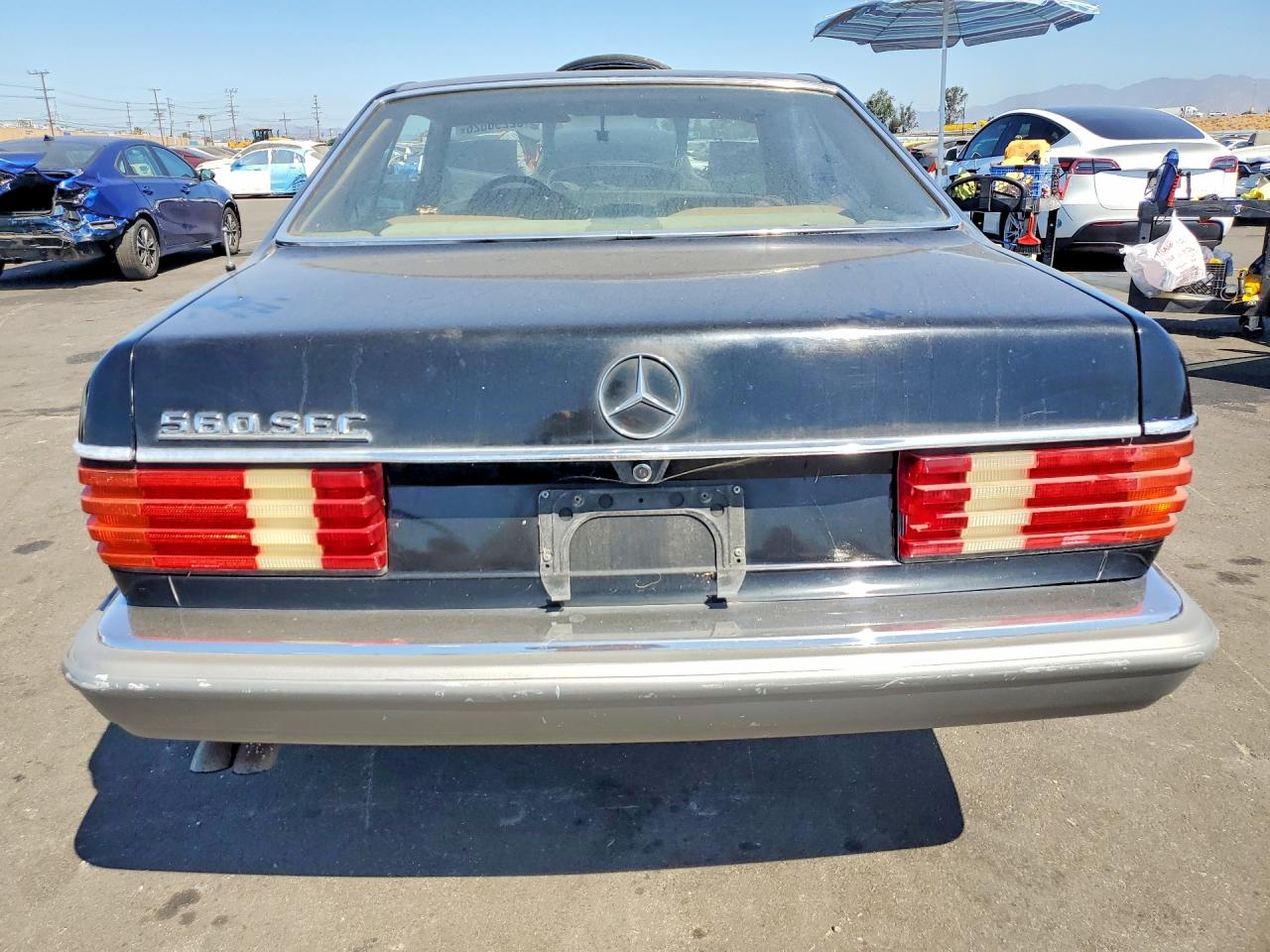 1986 Mercedes-benz 560 Sec Black vin: WDBCA45D2GA253823