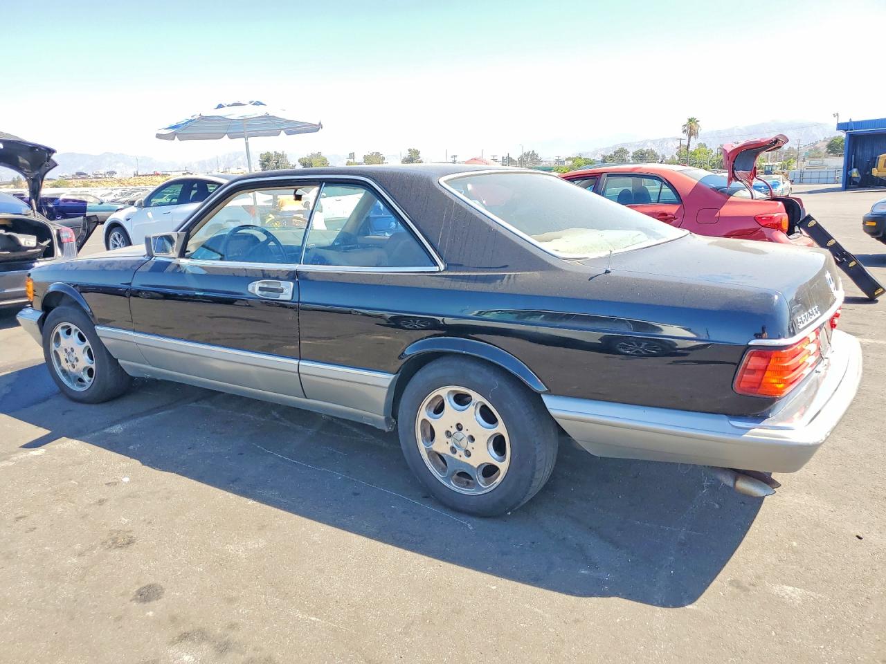 1986 Mercedes-benz 560 Sec Black vin: WDBCA45D2GA253823