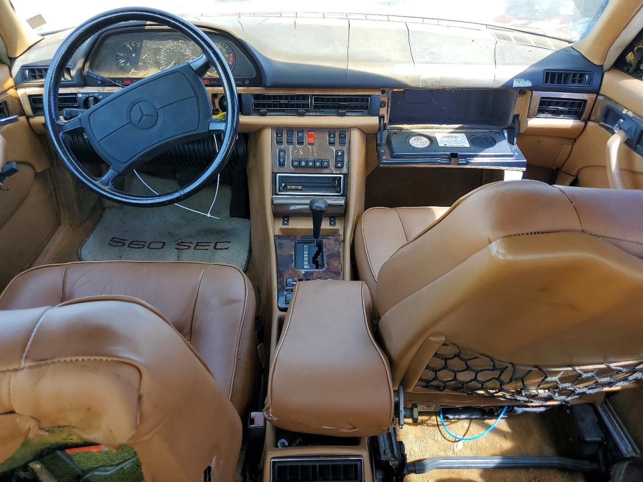 1986 Mercedes-benz 560 Sec Black vin: WDBCA45D2GA253823
